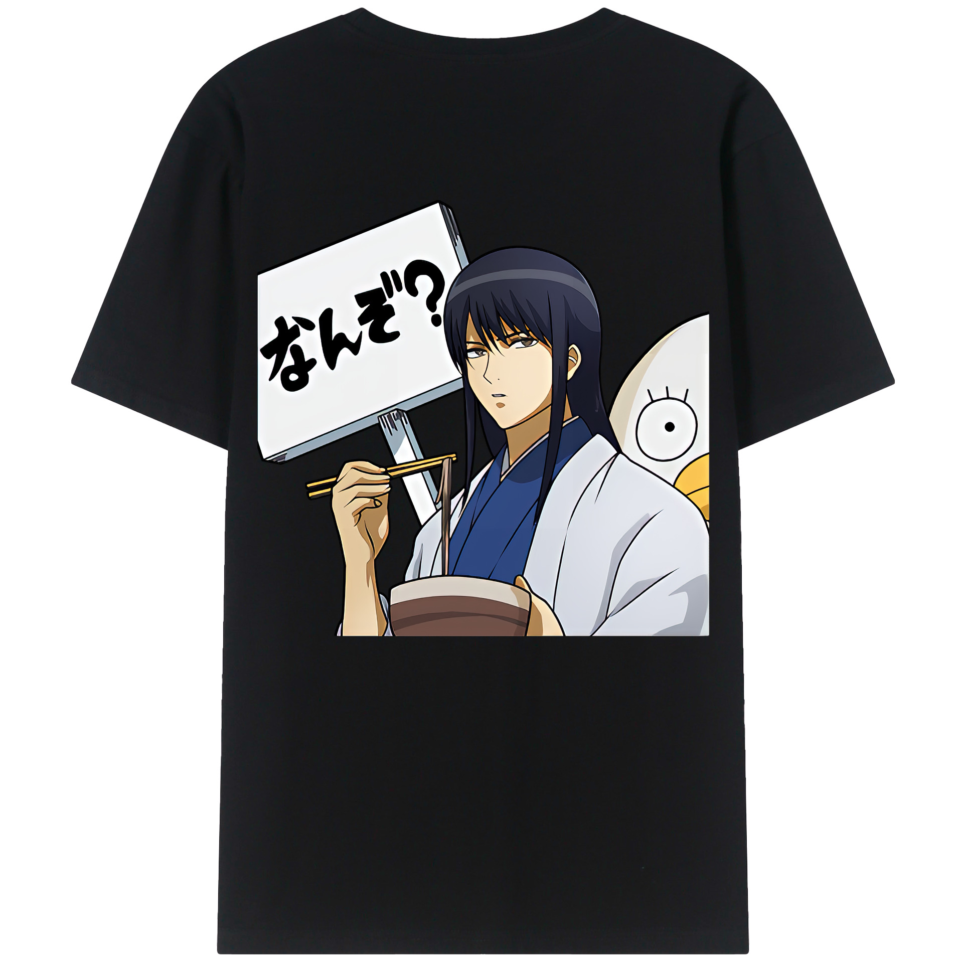 （画像用） ぎんたま 坂田銀時（さかたぎんとき） 神楽 志村新八（しむら しんぱち） GINTAMA Sakata Gintoki Kagura Shimura Shinpachi レディース半袖Tシャツ(バックプリント)