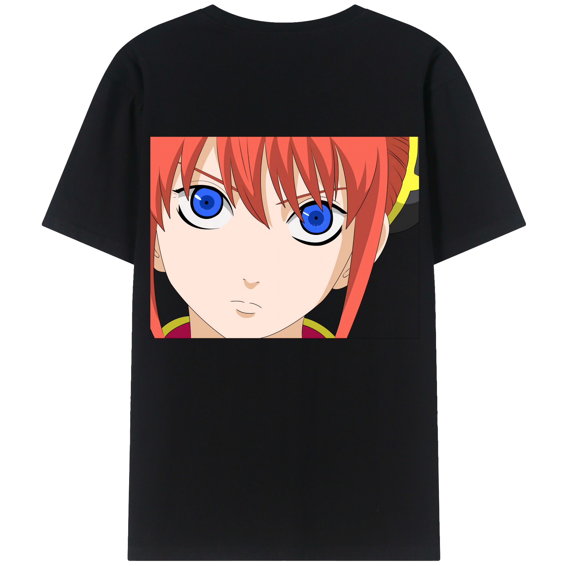（画像用） ぎんたま 坂田銀時（さかたぎんとき） 神楽 志村新八（しむら しんぱち） GINTAMA Sakata Gintoki Kagura Shimura Shinpachi レディース半袖Tシャツ(バックプリント)