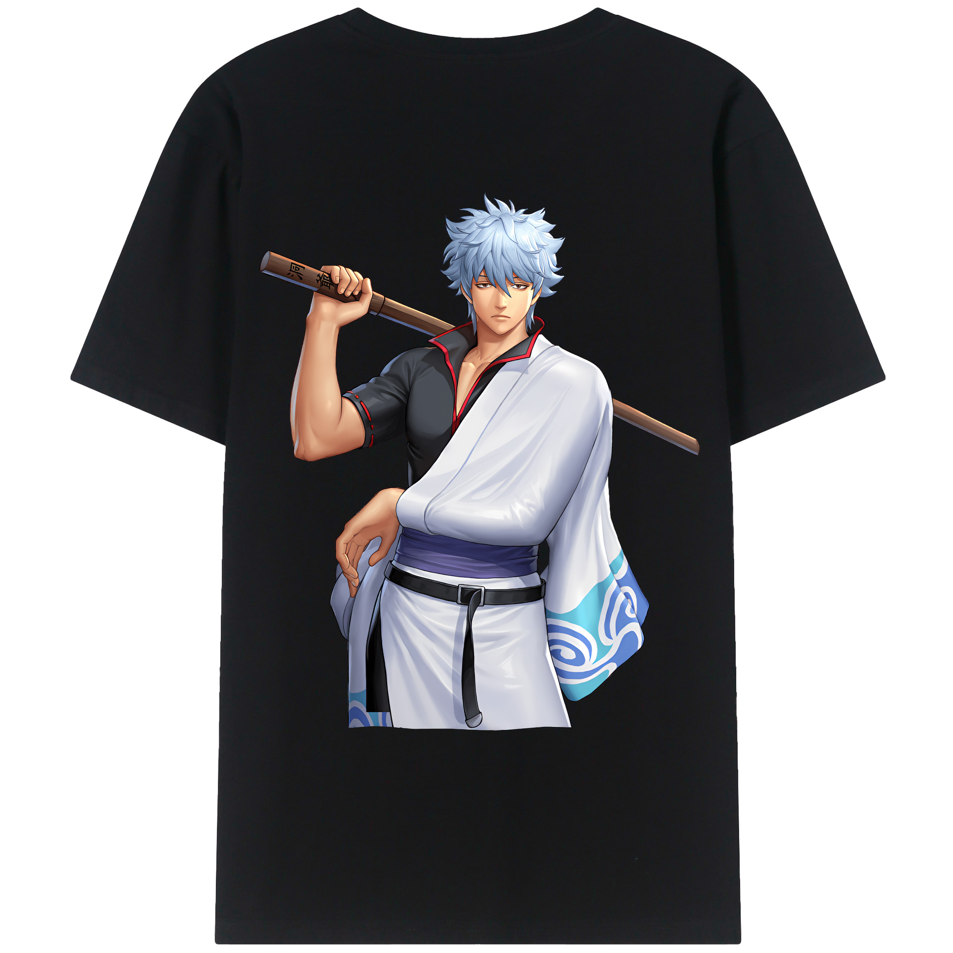 （画像用） ぎんたま 坂田銀時（さかたぎんとき） 神楽 志村新八（しむら しんぱち） GINTAMA Sakata Gintoki Kagura Shimura Shinpachi レディース半袖Tシャツ(バックプリント)