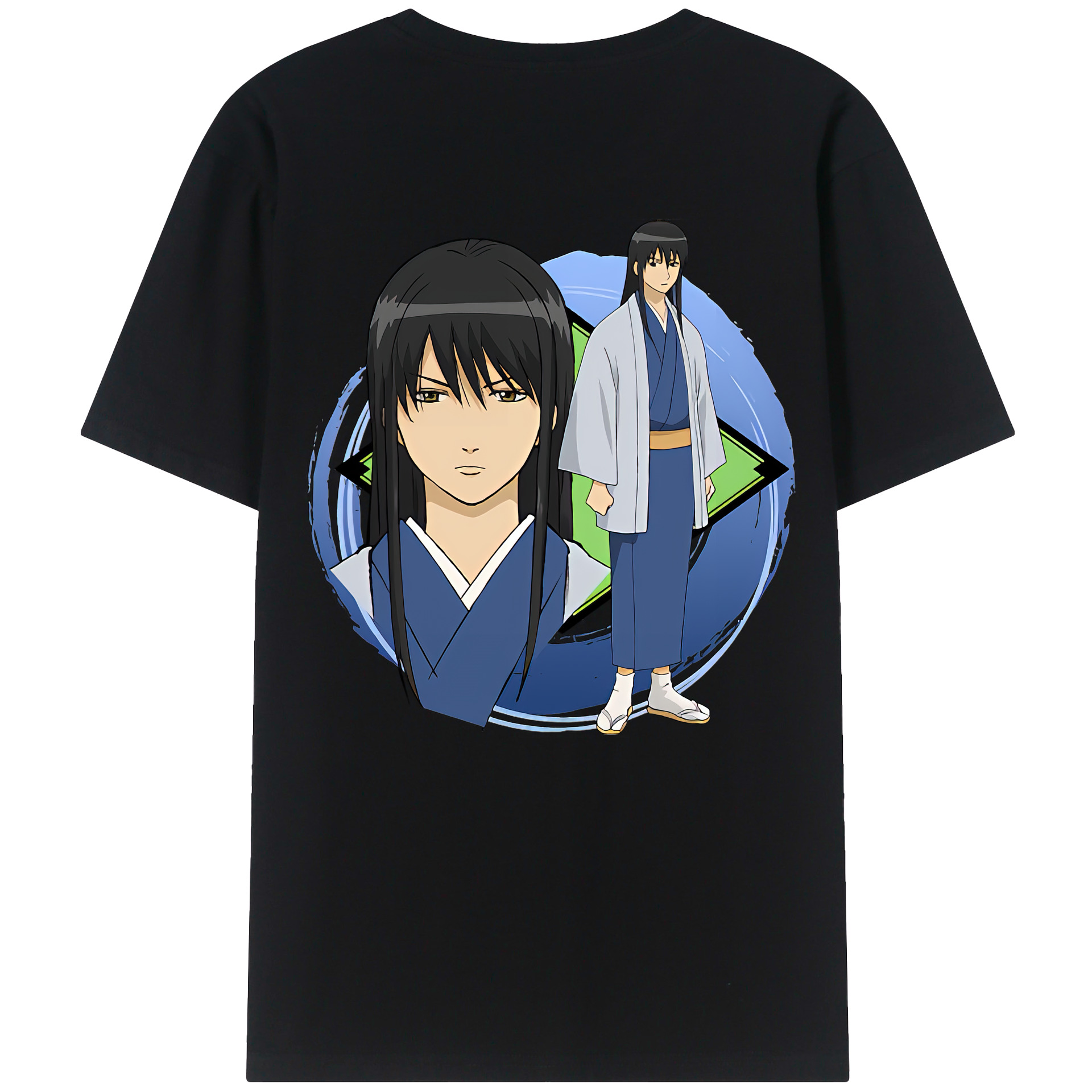 （画像用） ぎんたま 坂田銀時（さかたぎんとき） 神楽 志村新八（しむら しんぱち） GINTAMA Sakata Gintoki Kagura Shimura Shinpachi レディース半袖Tシャツ(バックプリント)