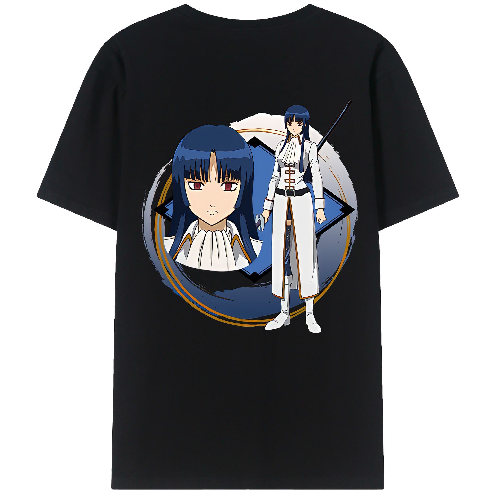 （画像用） ぎんたま 坂田銀時（さかたぎんとき） 神楽 志村新八（しむら しんぱち） GINTAMA Sakata Gintoki Kagura Shimura Shinpachi レディース半袖Tシャツ(バックプリント)