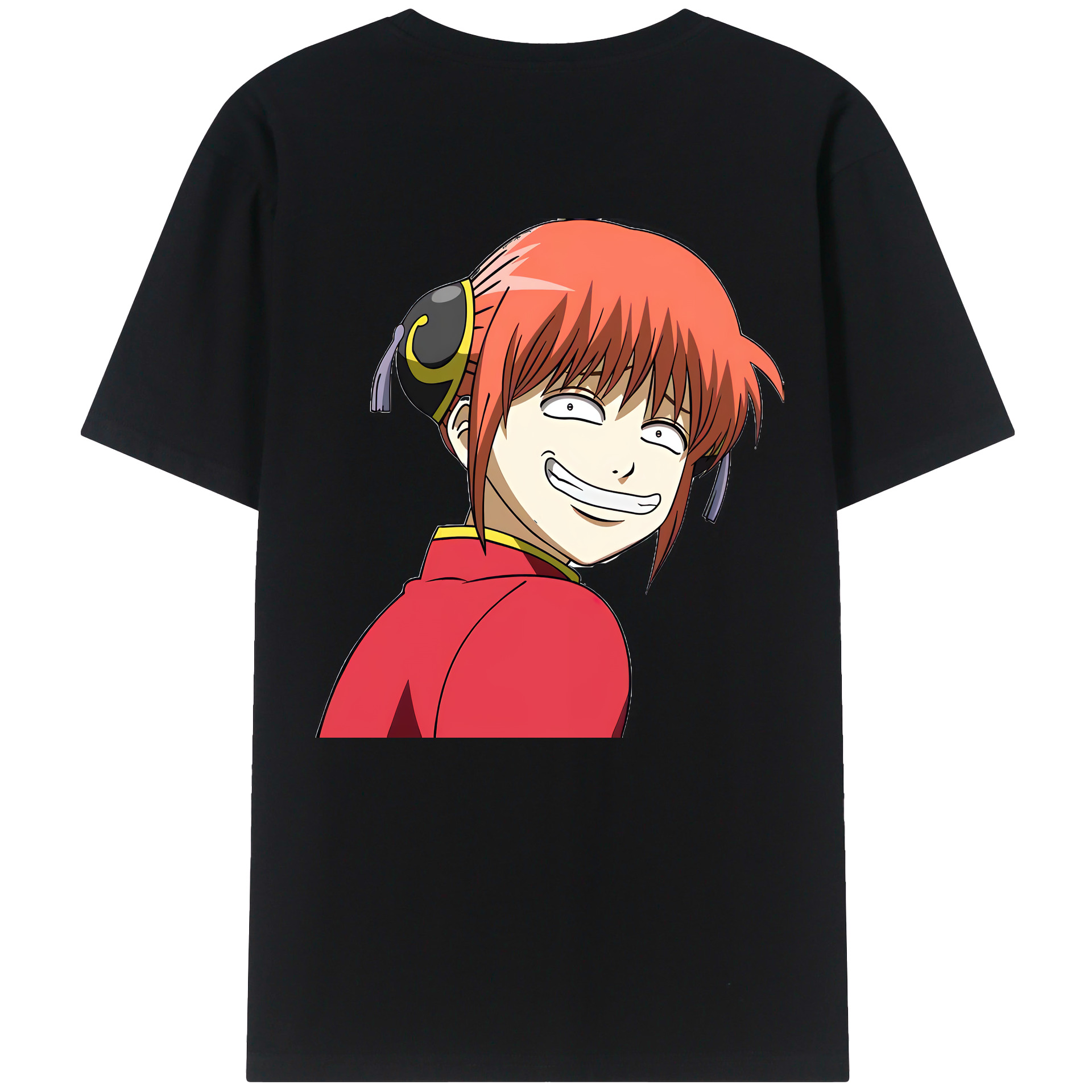 （画像用） ぎんたま 坂田銀時（さかたぎんとき） 神楽 志村新八（しむら しんぱち） GINTAMA Sakata Gintoki Kagura Shimura Shinpachi レディース半袖Tシャツ(バックプリント)