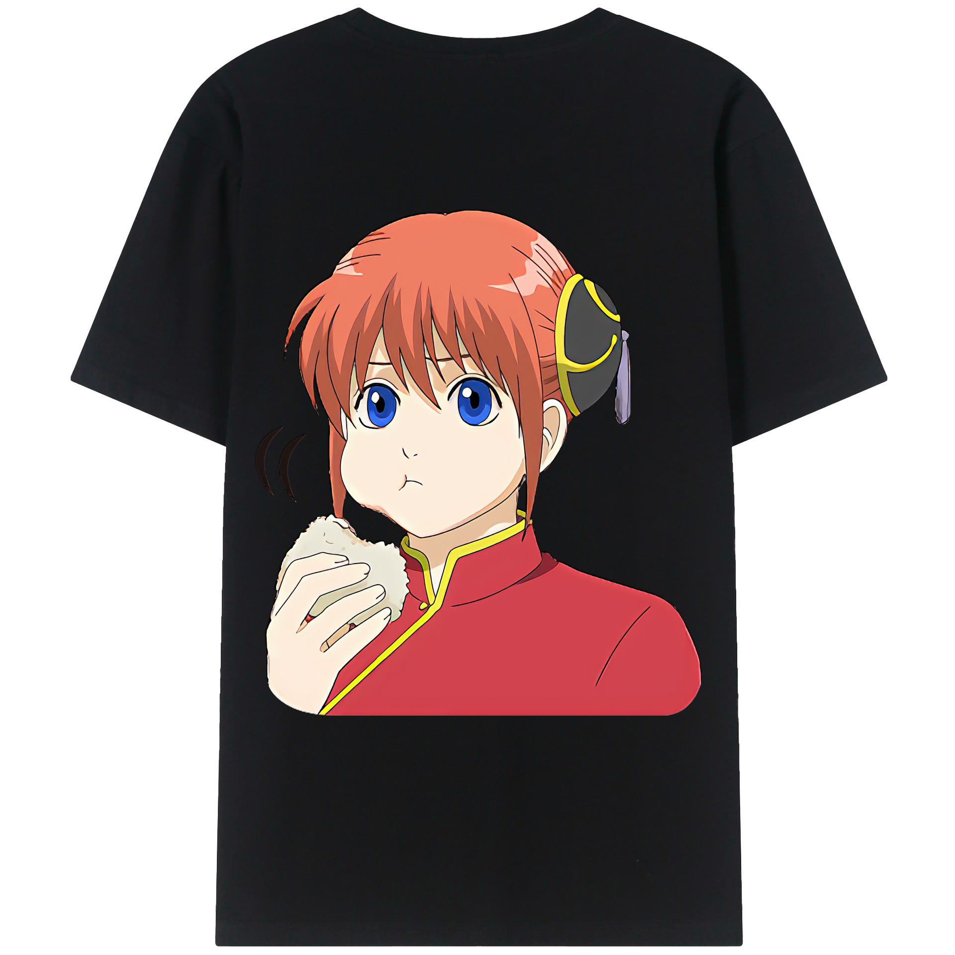 （画像用） ぎんたま 坂田銀時（さかたぎんとき） 神楽 志村新八（しむら しんぱち） GINTAMA Sakata Gintoki Kagura Shimura Shinpachi レディース半袖Tシャツ(バックプリント)