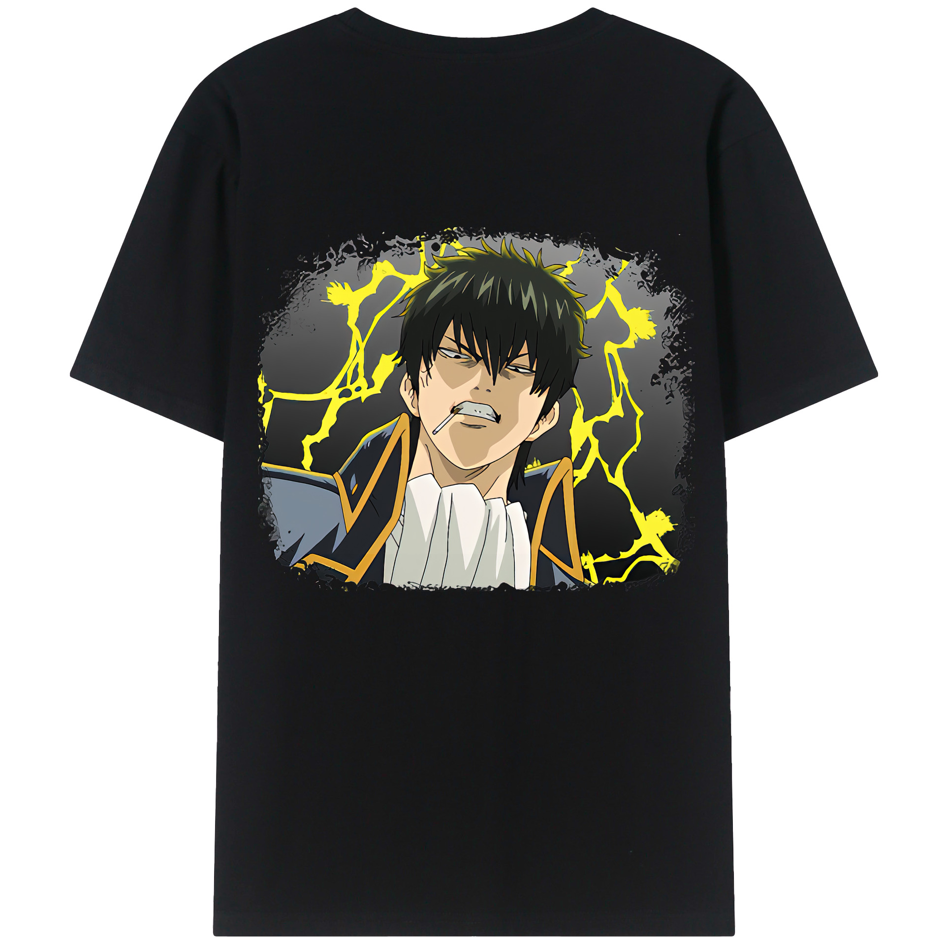 （画像用） ぎんたま 坂田銀時（さかたぎんとき） 神楽 志村新八（しむら しんぱち） GINTAMA Sakata Gintoki Kagura Shimura Shinpachi レディース半袖Tシャツ(バックプリント)