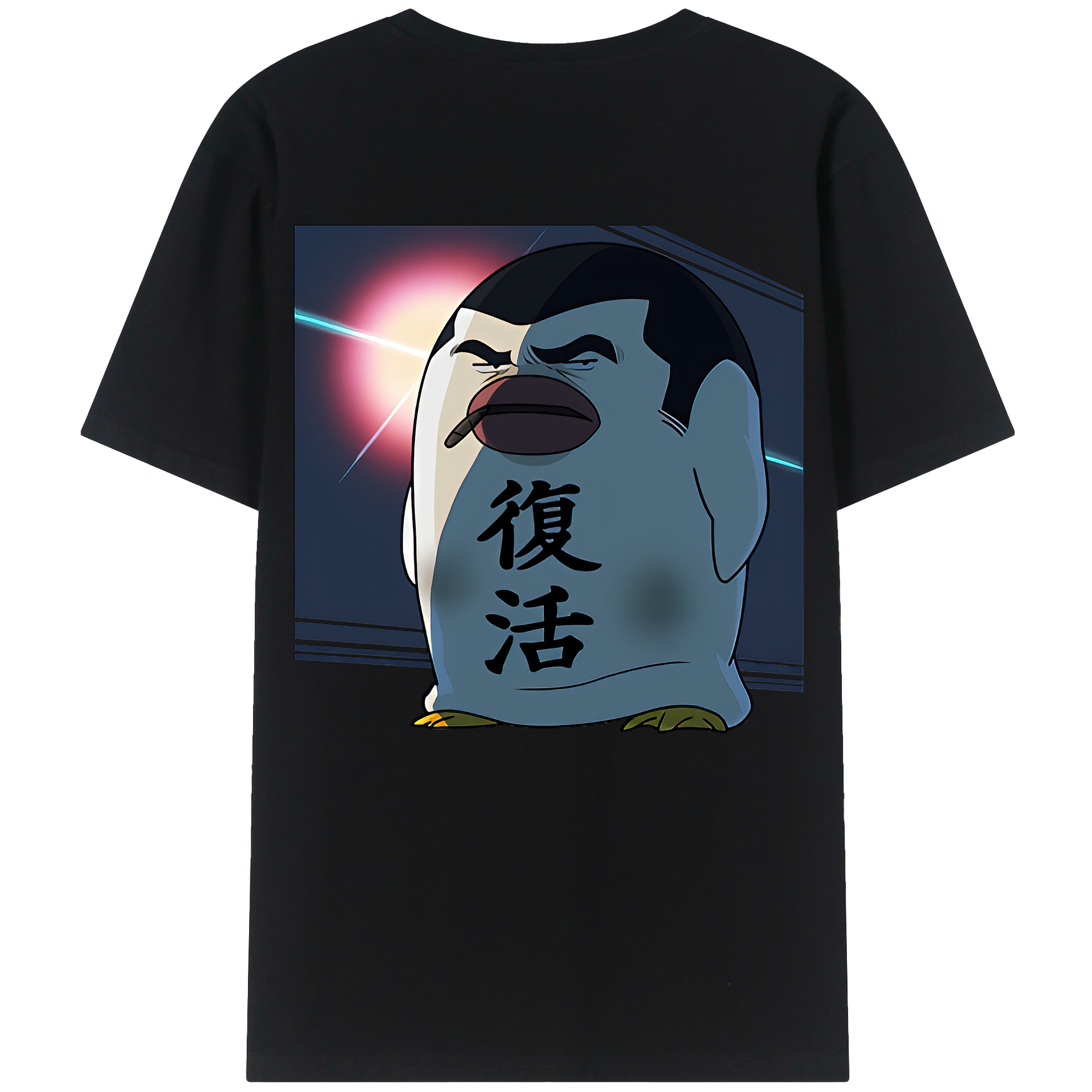 （画像用） ぎんたま 坂田銀時（さかたぎんとき） 神楽 志村新八（しむら しんぱち） GINTAMA Sakata Gintoki Kagura Shimura Shinpachi レディース半袖Tシャツ(バックプリント)