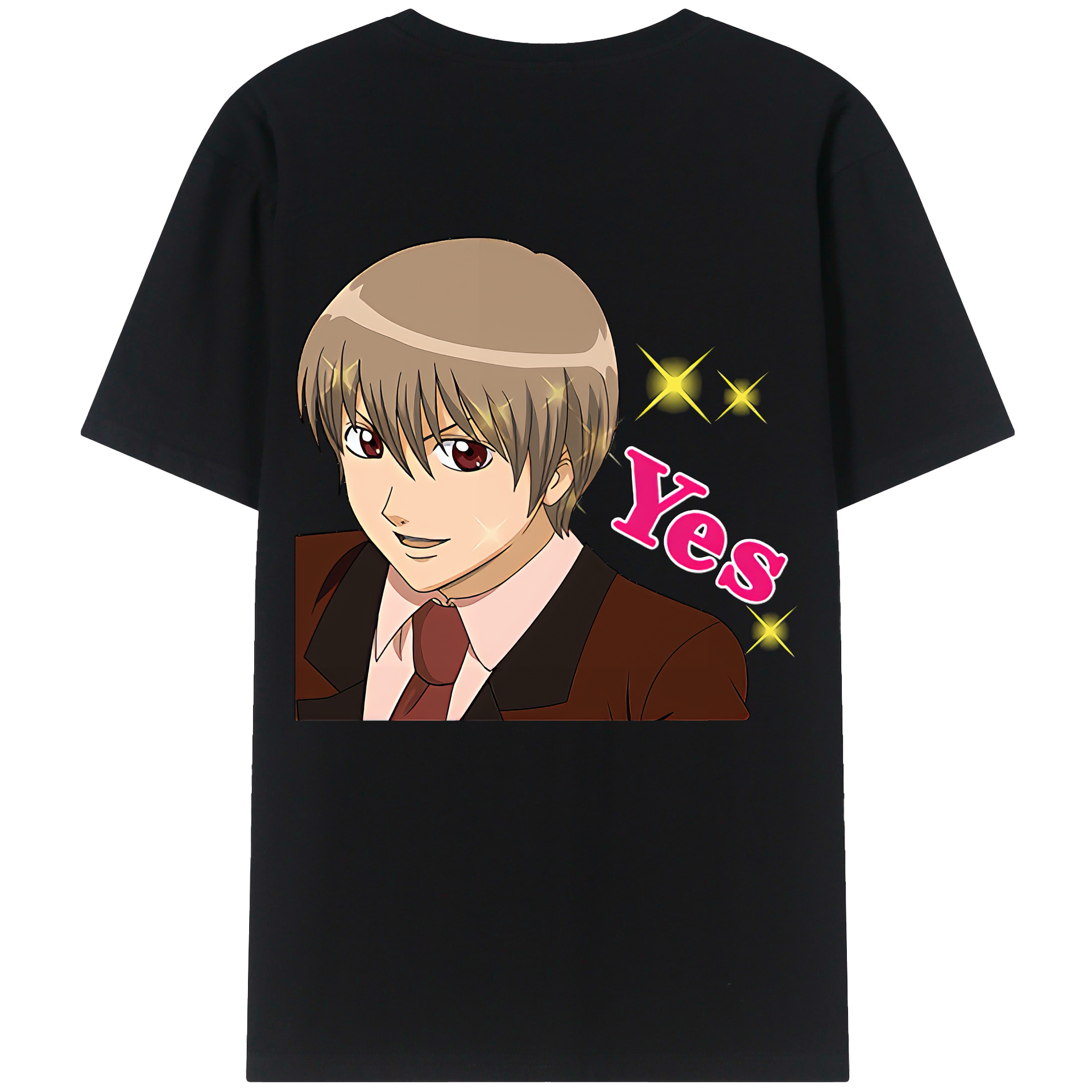 （画像用） ぎんたま 坂田銀時（さかたぎんとき） 神楽 志村新八（しむら しんぱち） GINTAMA Sakata Gintoki Kagura Shimura Shinpachi レディース半袖Tシャツ(バックプリント)
