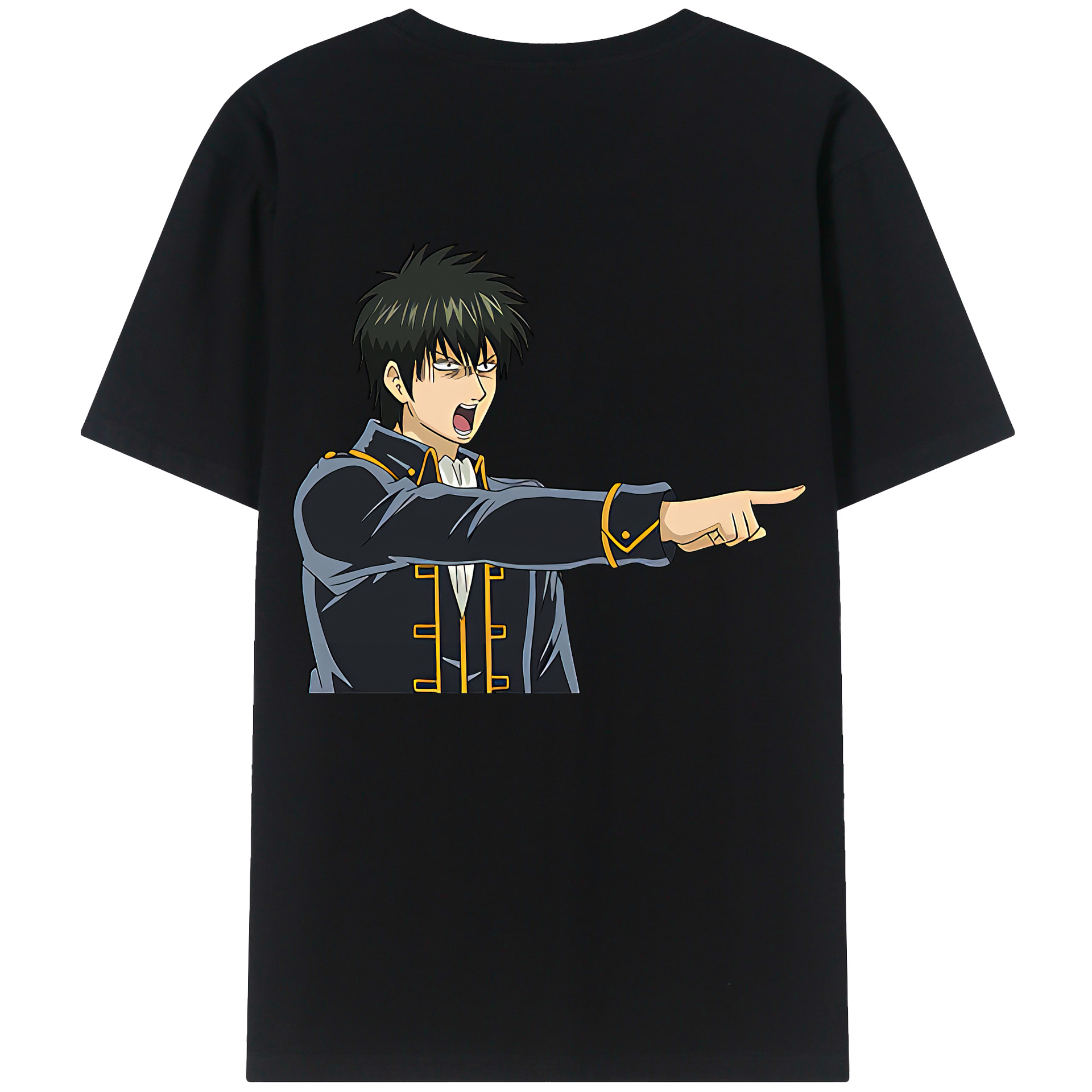 （画像用） ぎんたま 坂田銀時（さかたぎんとき） 神楽 志村新八（しむら しんぱち） GINTAMA Sakata Gintoki Kagura Shimura Shinpachi レディース半袖Tシャツ(バックプリント)