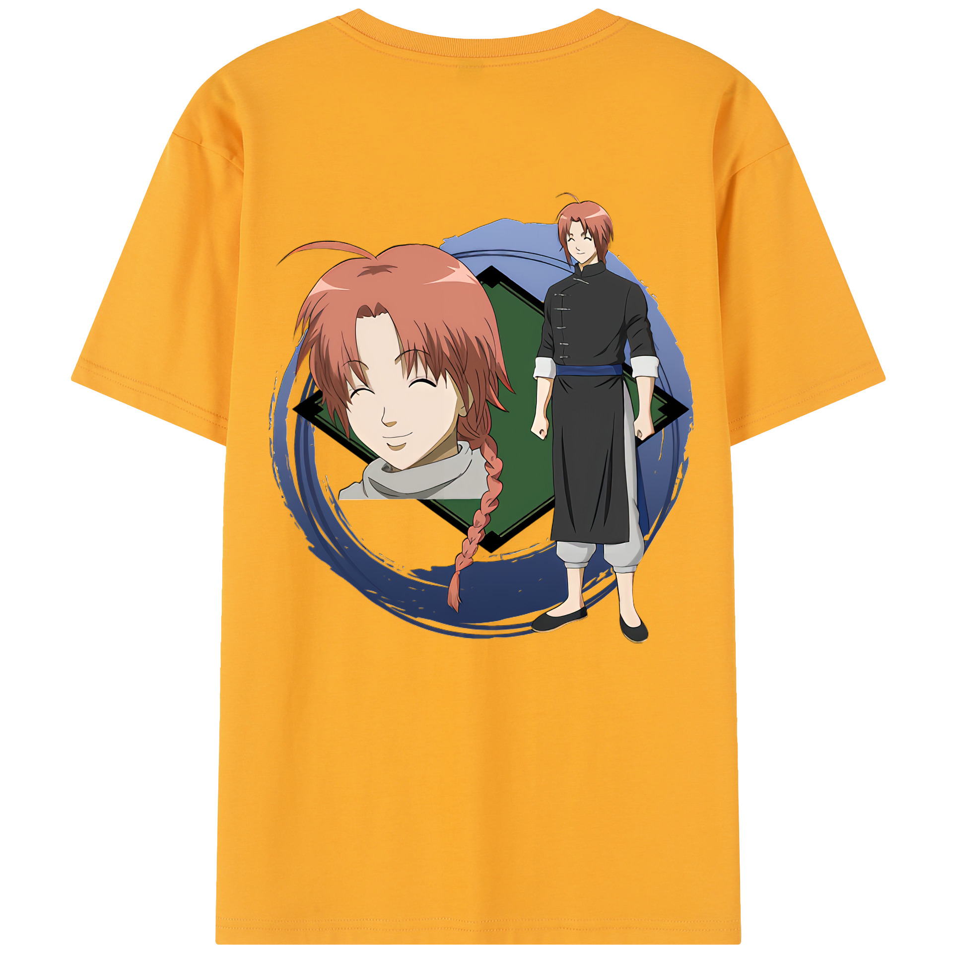 （画像用） ぎんたま 坂田銀時（さかたぎんとき） 神楽 志村新八（しむら しんぱち） GINTAMA Sakata Gintoki Kagura Shimura Shinpachi レディース半袖Tシャツ(バックプリント)