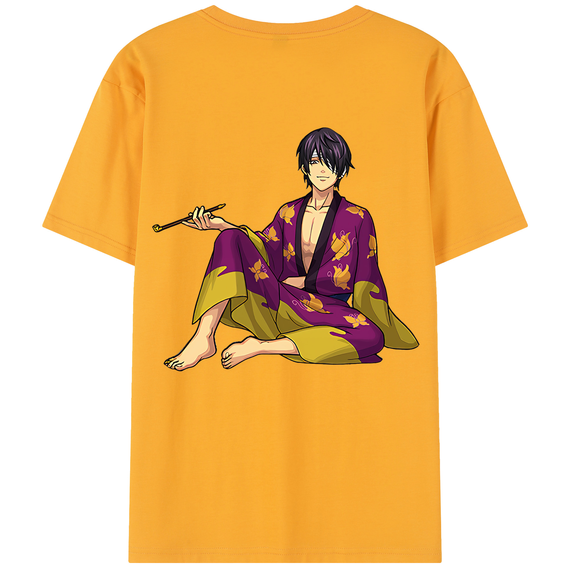 （画像用） ぎんたま 坂田銀時（さかたぎんとき） 神楽 志村新八（しむら しんぱち） GINTAMA Sakata Gintoki Kagura Shimura Shinpachi レディース半袖Tシャツ(バックプリント)