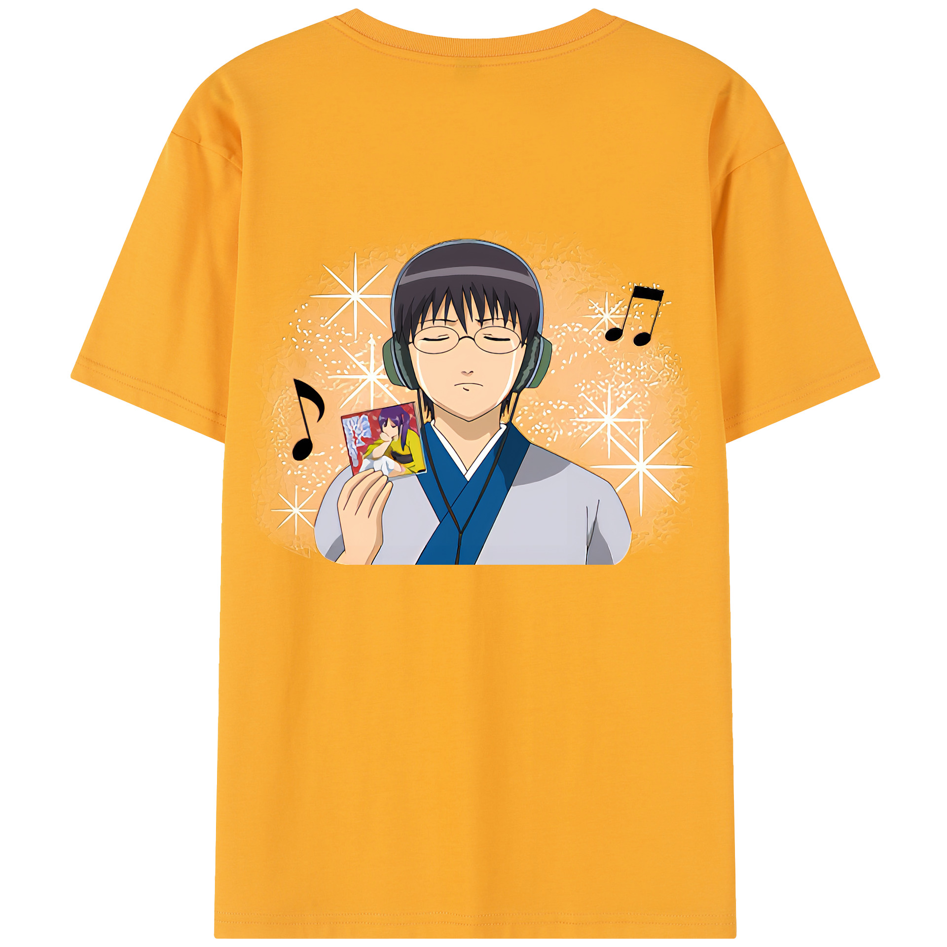 （画像用） ぎんたま 坂田銀時（さかたぎんとき） 神楽 志村新八（しむら しんぱち） GINTAMA Sakata Gintoki Kagura Shimura Shinpachi レディース半袖Tシャツ(バックプリント)