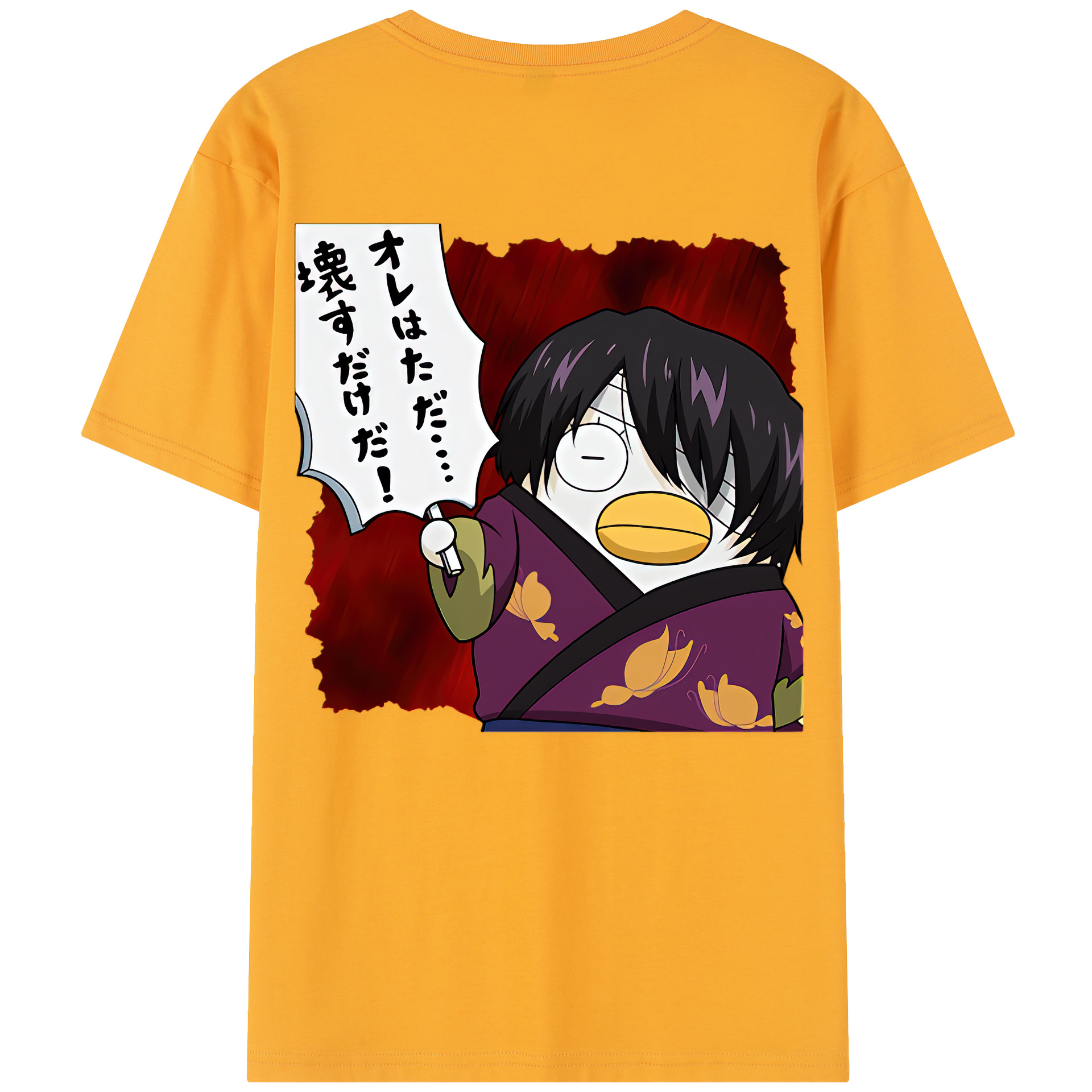 （画像用） ぎんたま 坂田銀時（さかたぎんとき） 神楽 志村新八（しむら しんぱち） GINTAMA Sakata Gintoki Kagura Shimura Shinpachi レディース半袖Tシャツ(バックプリント)