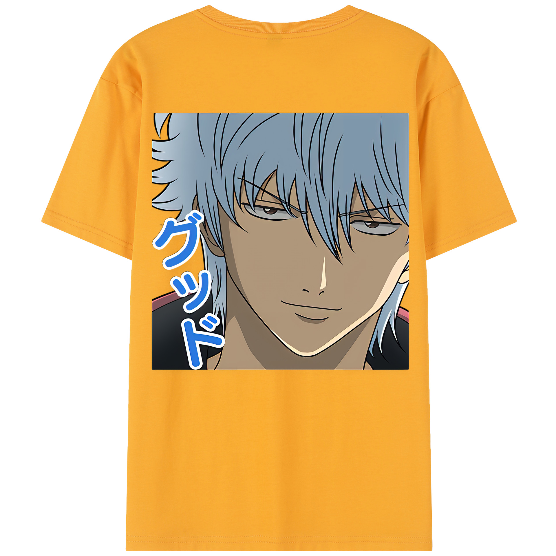 （画像用） ぎんたま 坂田銀時（さかたぎんとき） 神楽 志村新八（しむら しんぱち） GINTAMA Sakata Gintoki Kagura Shimura Shinpachi レディース半袖Tシャツ(バックプリント)