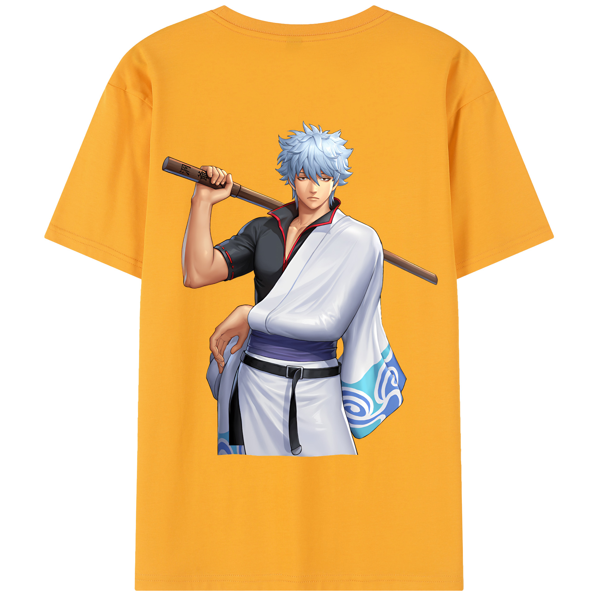 （画像用） ぎんたま 坂田銀時（さかたぎんとき） 神楽 志村新八（しむら しんぱち） GINTAMA Sakata Gintoki Kagura Shimura Shinpachi レディース半袖Tシャツ(バックプリント)