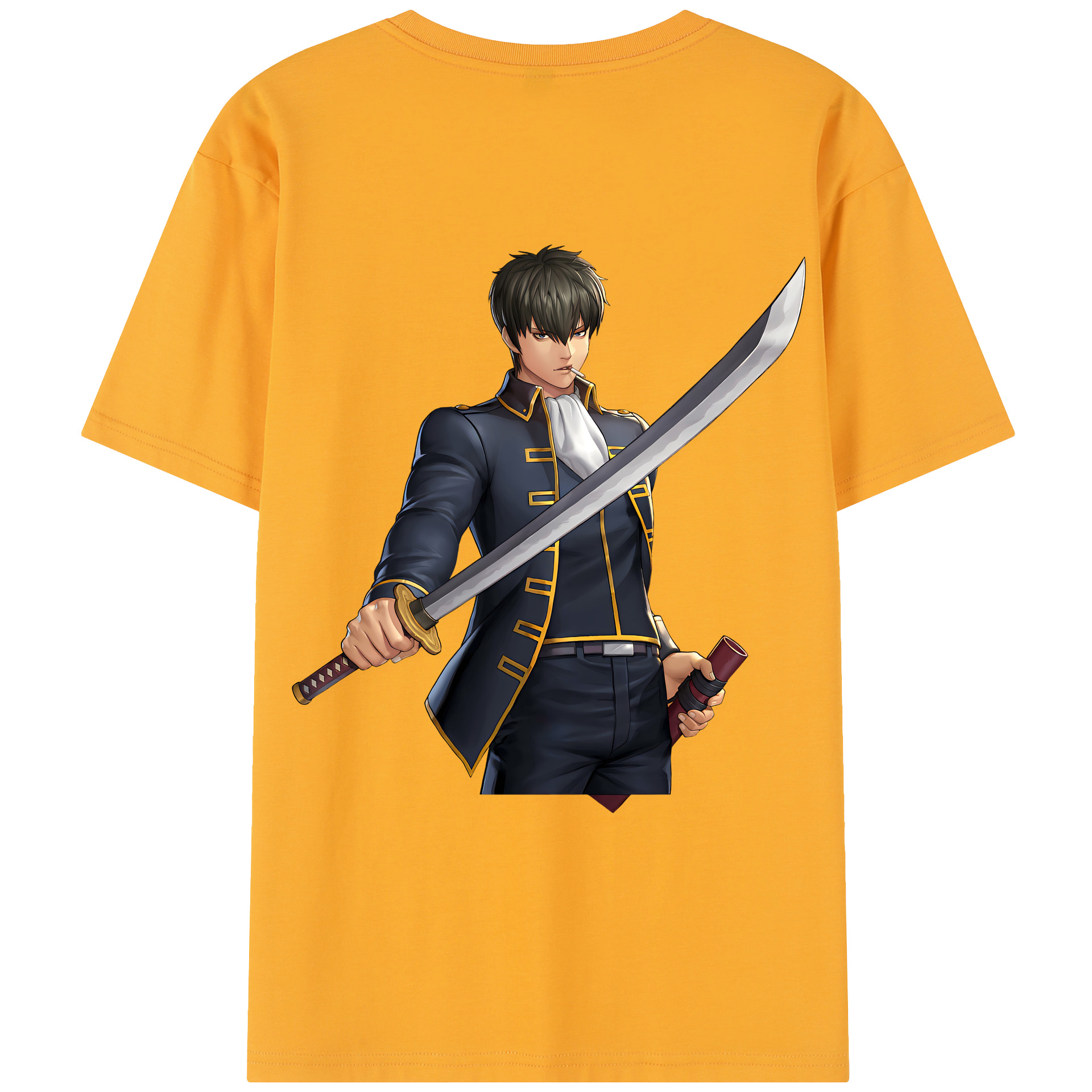 （画像用） ぎんたま 坂田銀時（さかたぎんとき） 神楽 志村新八（しむら しんぱち） GINTAMA Sakata Gintoki Kagura Shimura Shinpachi レディース半袖Tシャツ(バックプリント)