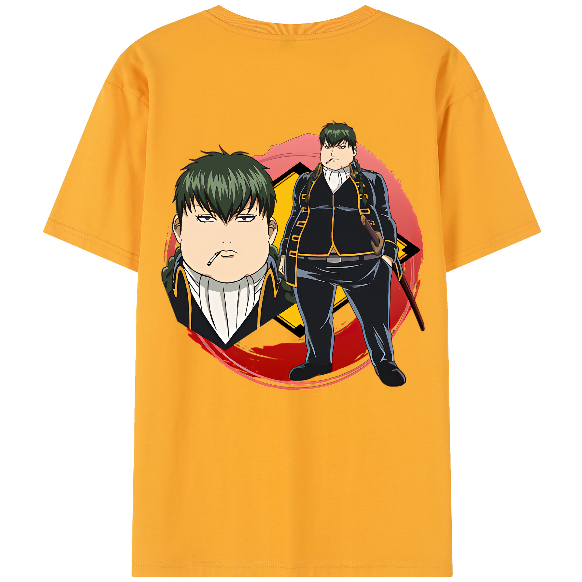（画像用） ぎんたま 坂田銀時（さかたぎんとき） 神楽 志村新八（しむら しんぱち） GINTAMA Sakata Gintoki Kagura Shimura Shinpachi レディース半袖Tシャツ(バックプリント)