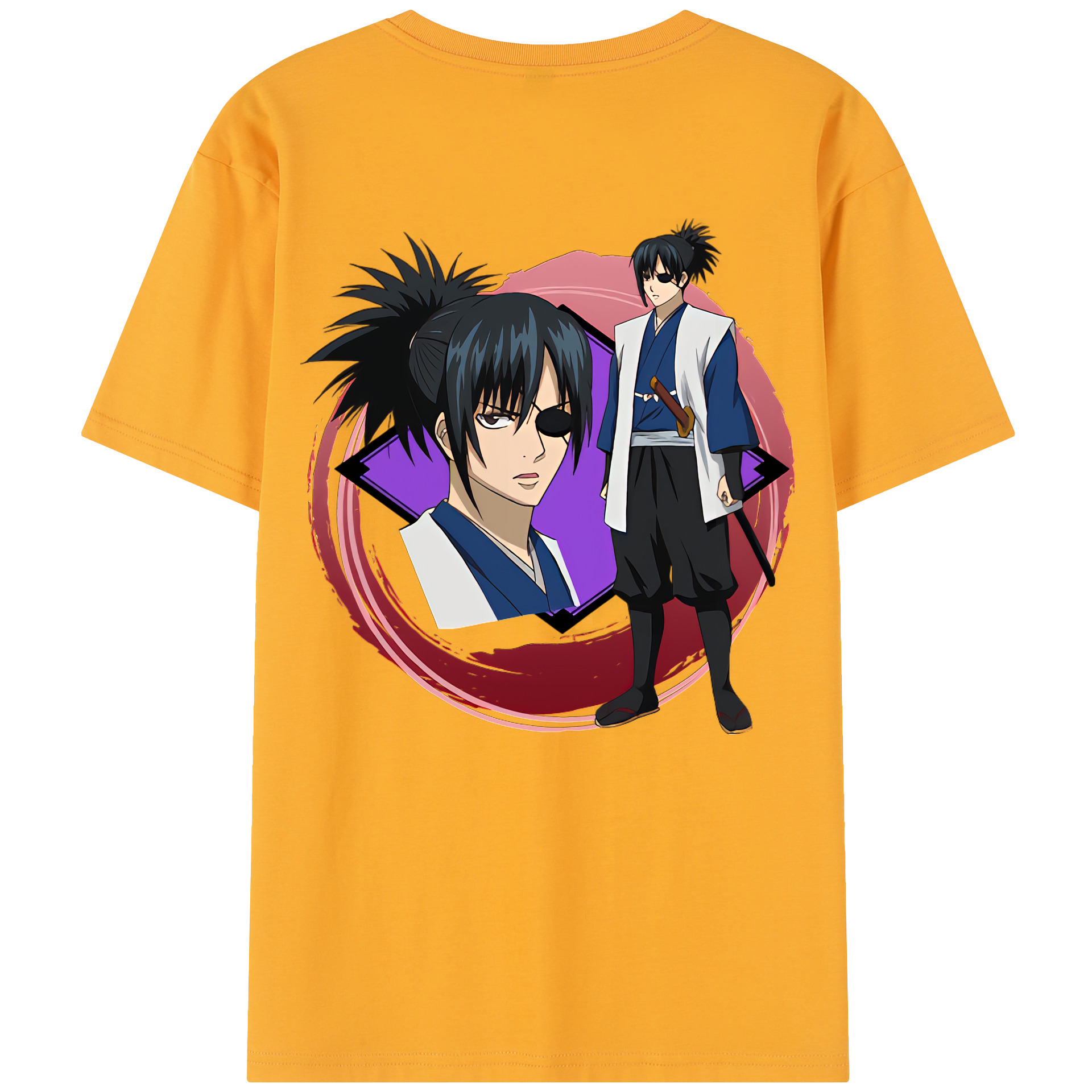 （画像用） ぎんたま 坂田銀時（さかたぎんとき） 神楽 志村新八（しむら しんぱち） GINTAMA Sakata Gintoki Kagura Shimura Shinpachi レディース半袖Tシャツ(バックプリント)