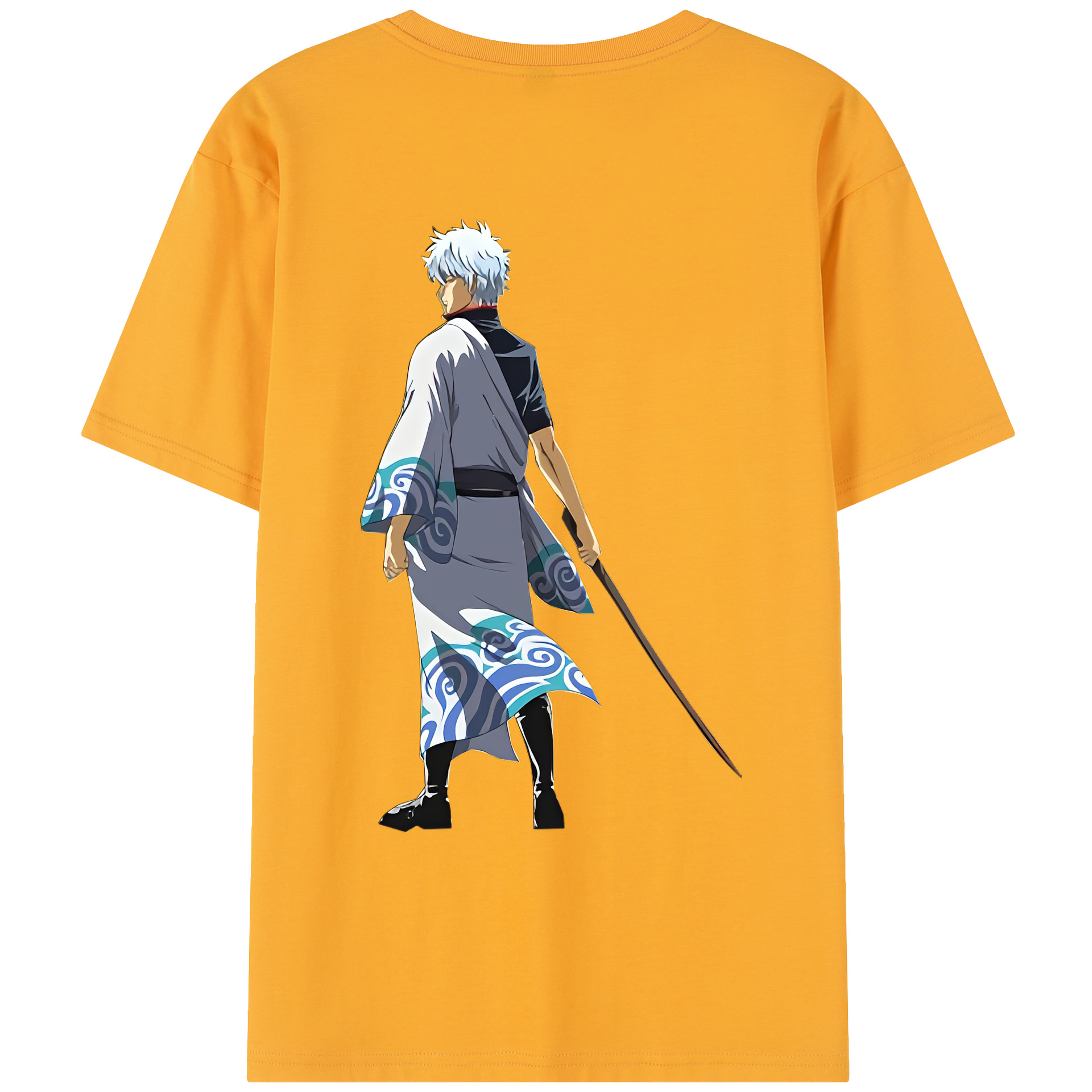 （画像用） ぎんたま 坂田銀時（さかたぎんとき） 神楽 志村新八（しむら しんぱち） GINTAMA Sakata Gintoki Kagura Shimura Shinpachi レディース半袖Tシャツ(バックプリント)