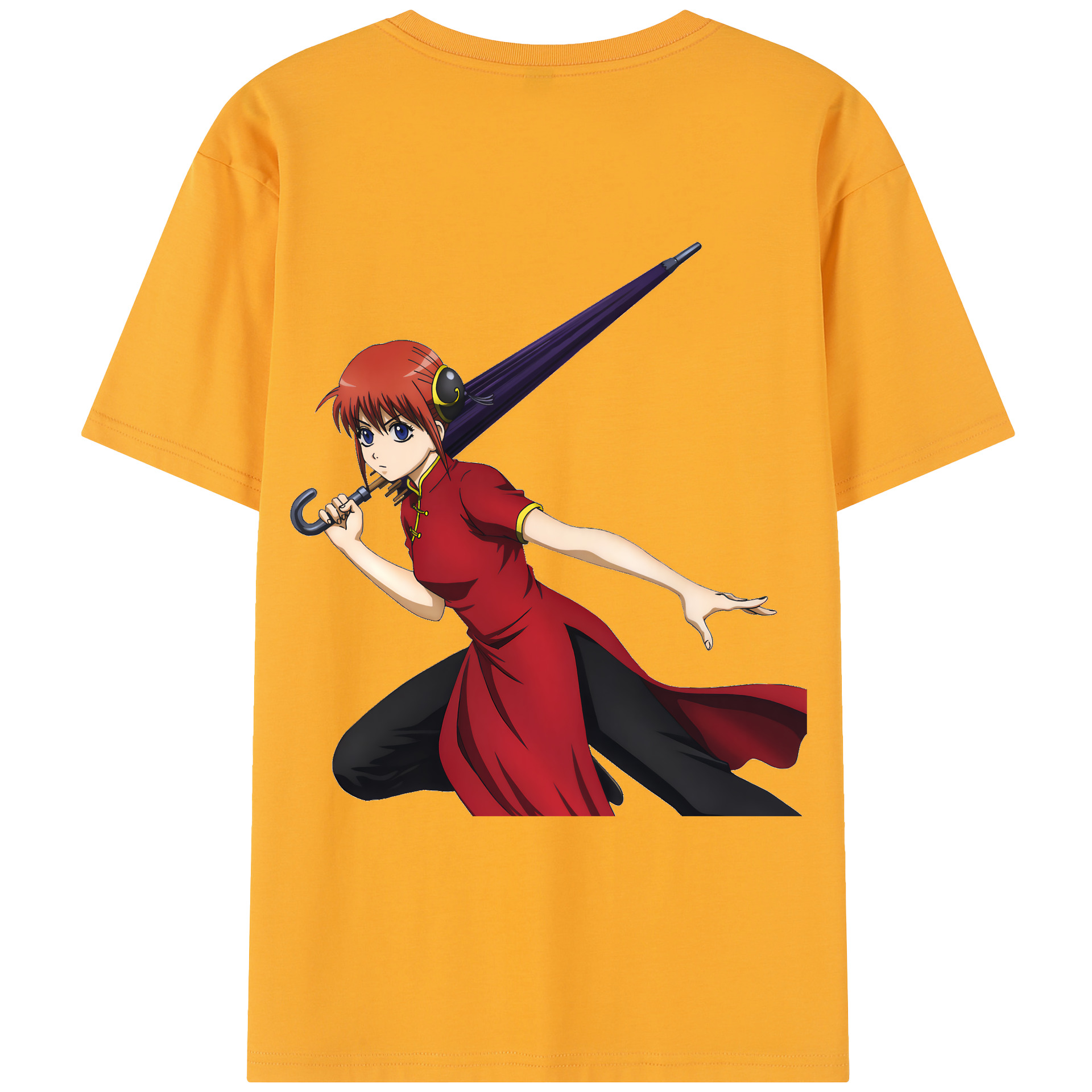 （画像用） ぎんたま 坂田銀時（さかたぎんとき） 神楽 志村新八（しむら しんぱち） GINTAMA Sakata Gintoki Kagura Shimura Shinpachi レディース半袖Tシャツ(バックプリント)