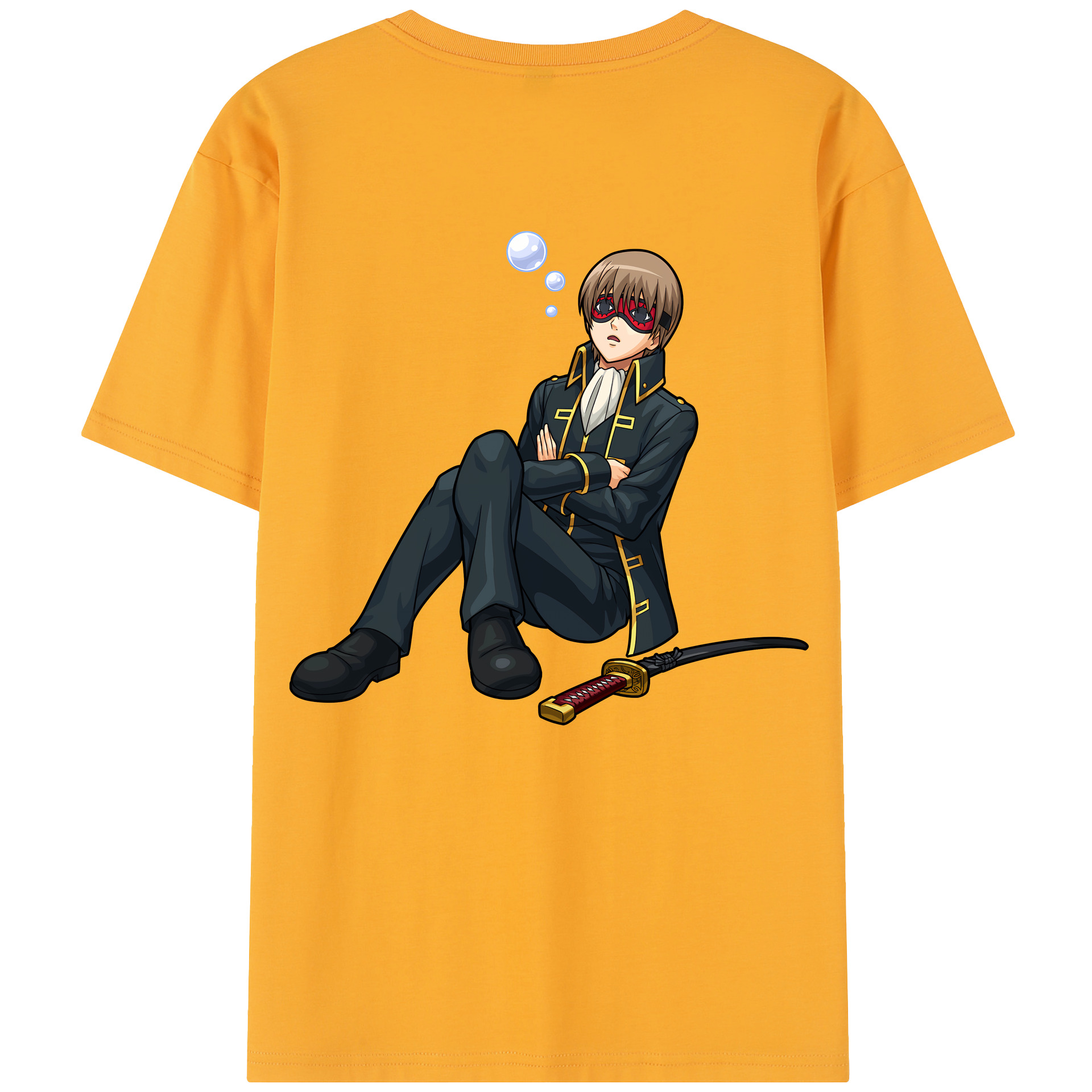 （画像用） ぎんたま 坂田銀時（さかたぎんとき） 神楽 志村新八（しむら しんぱち） GINTAMA Sakata Gintoki Kagura Shimura Shinpachi レディース半袖Tシャツ(バックプリント)