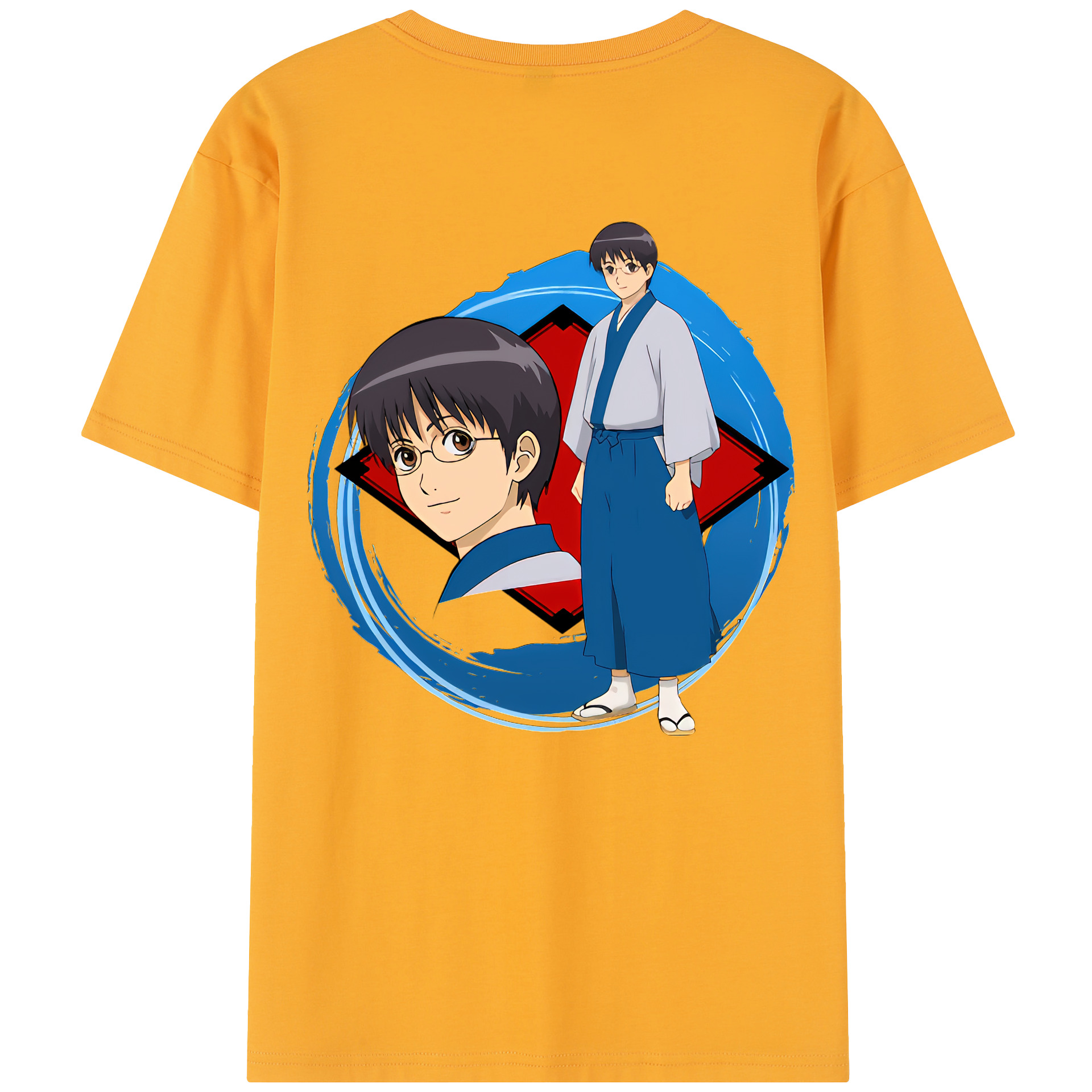（画像用） ぎんたま 坂田銀時（さかたぎんとき） 神楽 志村新八（しむら しんぱち） GINTAMA Sakata Gintoki Kagura Shimura Shinpachi レディース半袖Tシャツ(バックプリント)
