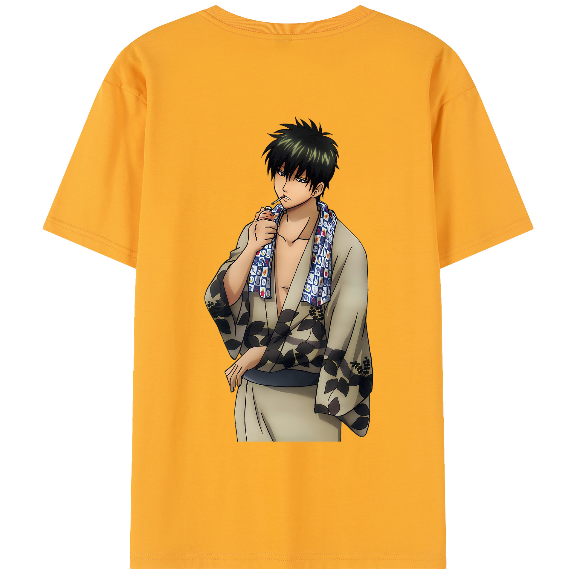 （画像用） ぎんたま 坂田銀時（さかたぎんとき） 神楽 志村新八（しむら しんぱち） GINTAMA Sakata Gintoki Kagura Shimura Shinpachi レディース半袖Tシャツ(バックプリント)