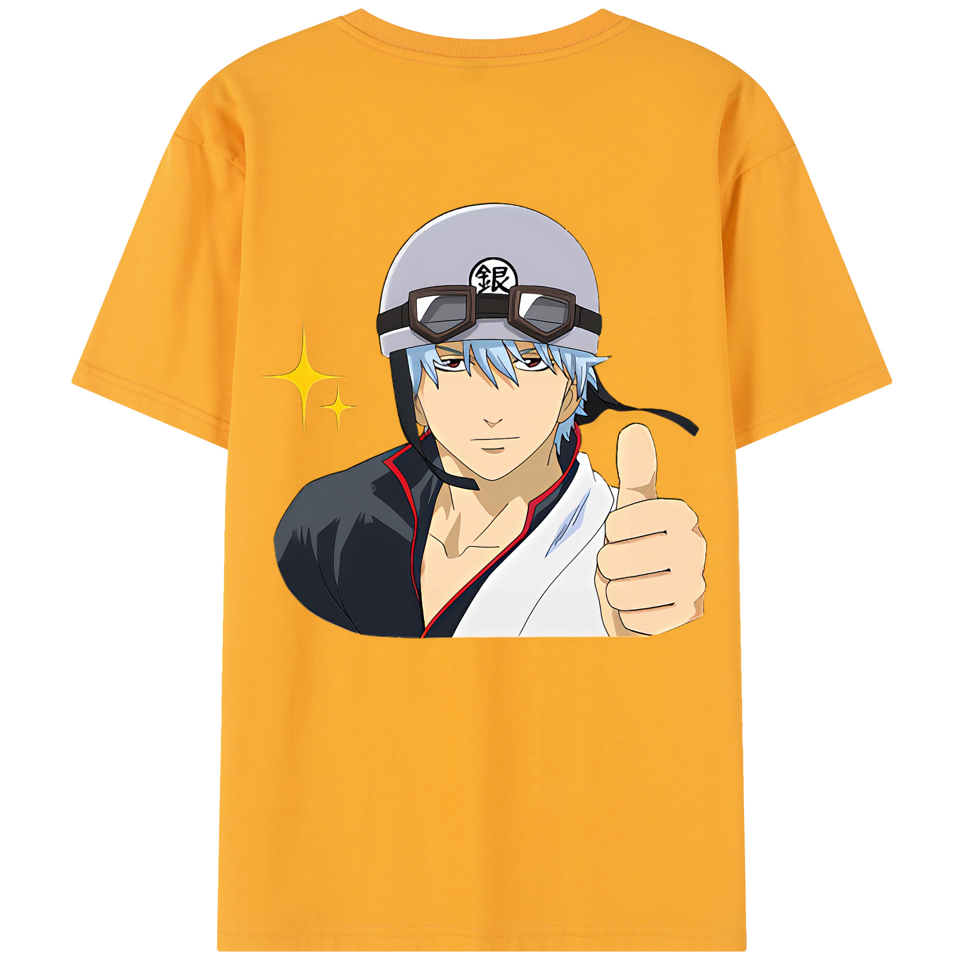 （画像用） ぎんたま 坂田銀時（さかたぎんとき） 神楽 志村新八（しむら しんぱち） GINTAMA Sakata Gintoki Kagura Shimura Shinpachi レディース半袖Tシャツ(バックプリント)