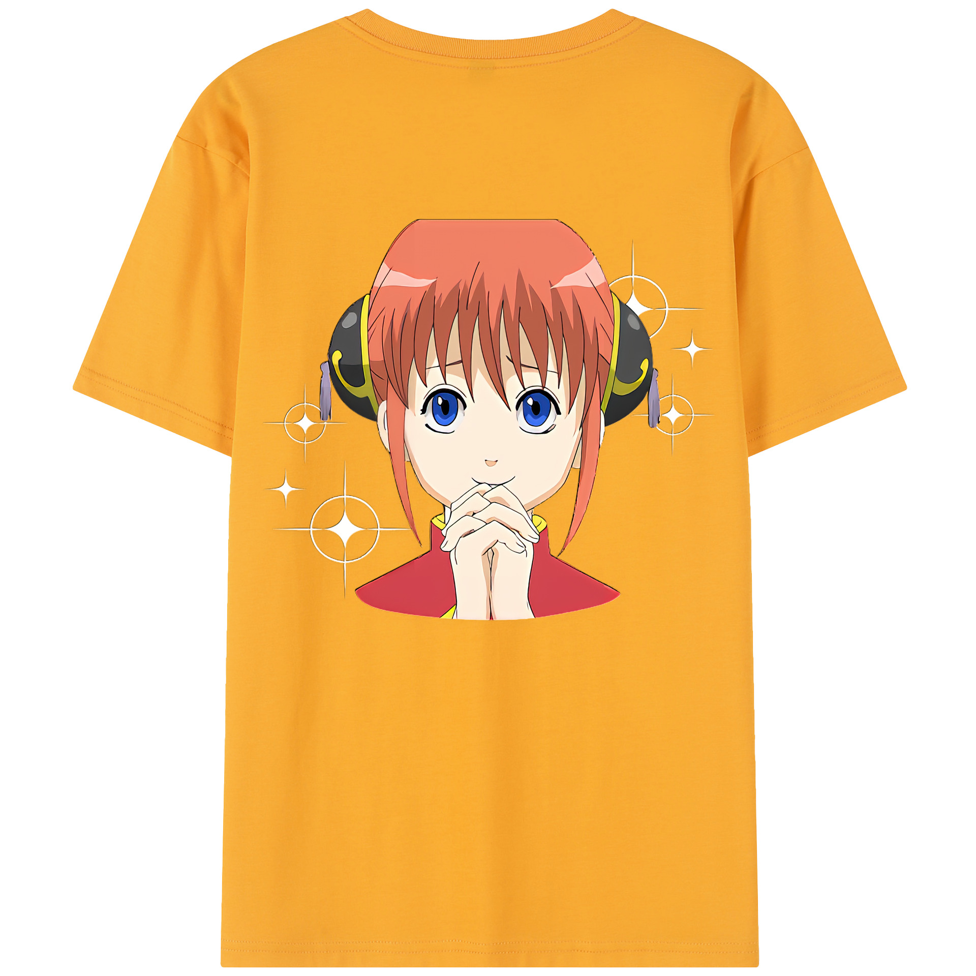 （画像用） ぎんたま 坂田銀時（さかたぎんとき） 神楽 志村新八（しむら しんぱち） GINTAMA Sakata Gintoki Kagura Shimura Shinpachi レディース半袖Tシャツ(バックプリント)