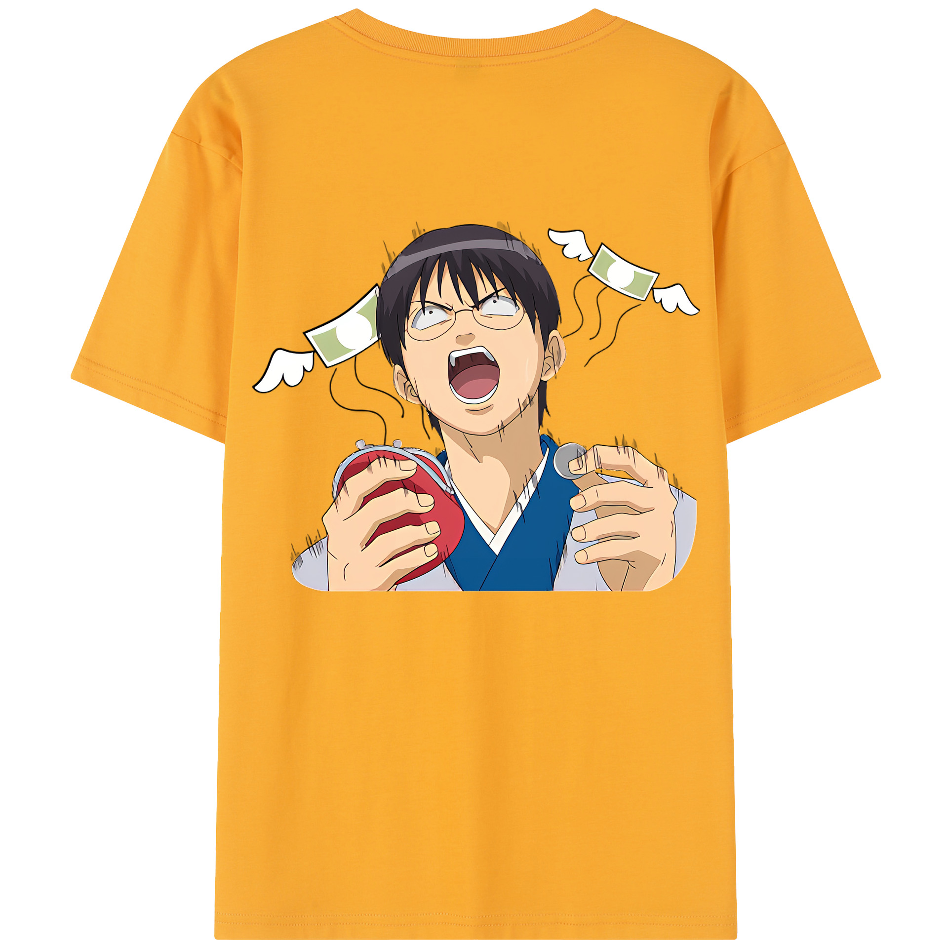 （画像用） ぎんたま 坂田銀時（さかたぎんとき） 神楽 志村新八（しむら しんぱち） GINTAMA Sakata Gintoki Kagura Shimura Shinpachi レディース半袖Tシャツ(バックプリント)