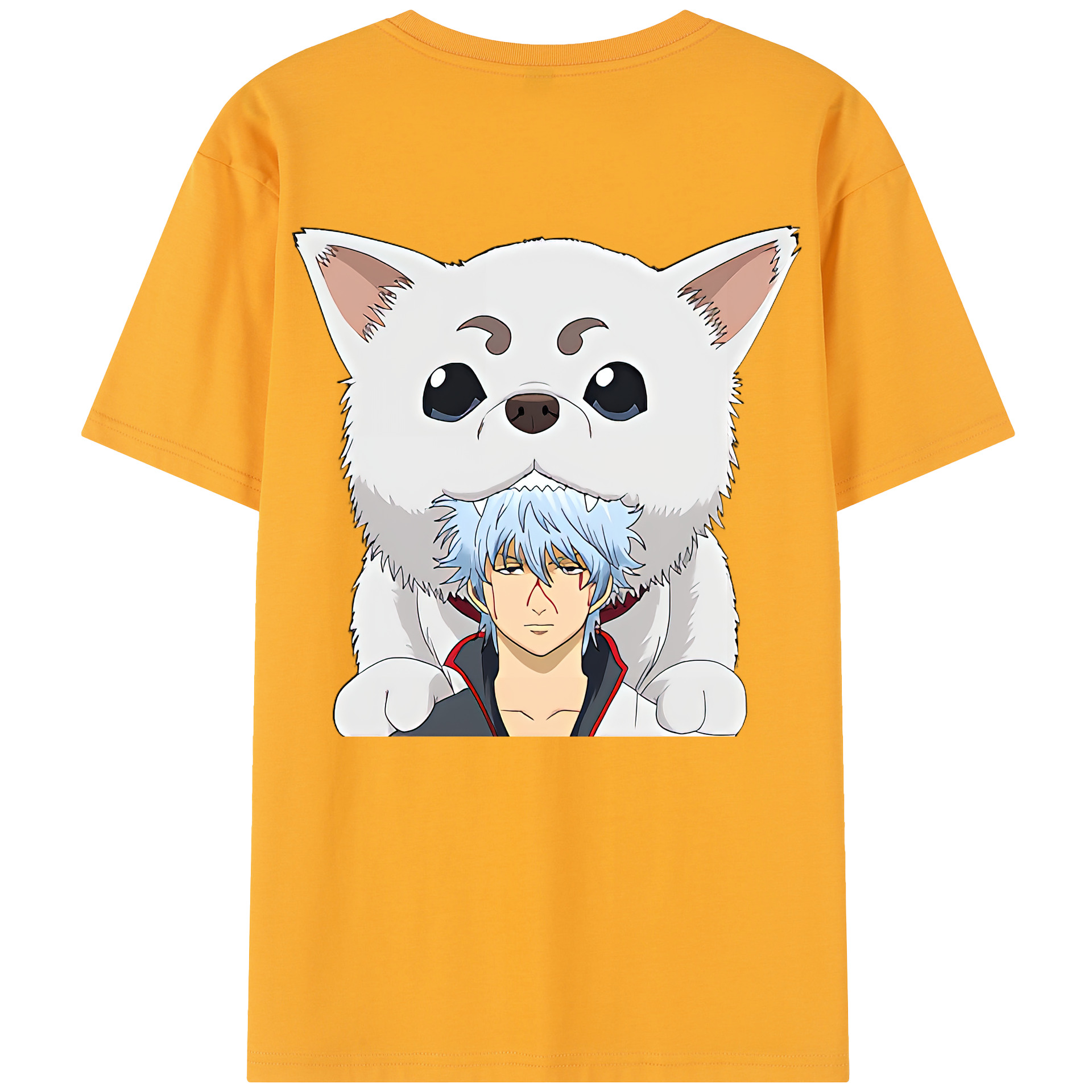 （画像用） ぎんたま 坂田銀時（さかたぎんとき） 神楽 志村新八（しむら しんぱち） GINTAMA Sakata Gintoki Kagura Shimura Shinpachi レディース半袖Tシャツ(バックプリント)