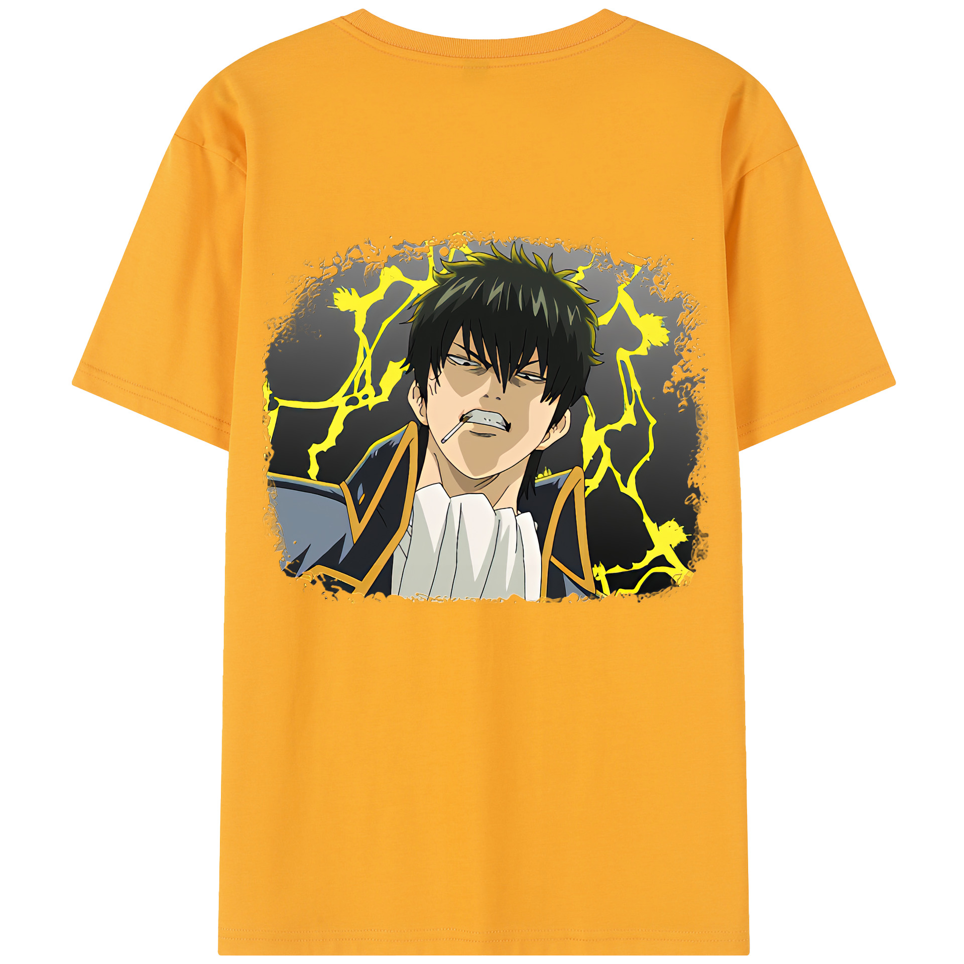 （画像用） ぎんたま 坂田銀時（さかたぎんとき） 神楽 志村新八（しむら しんぱち） GINTAMA Sakata Gintoki Kagura Shimura Shinpachi レディース半袖Tシャツ(バックプリント)