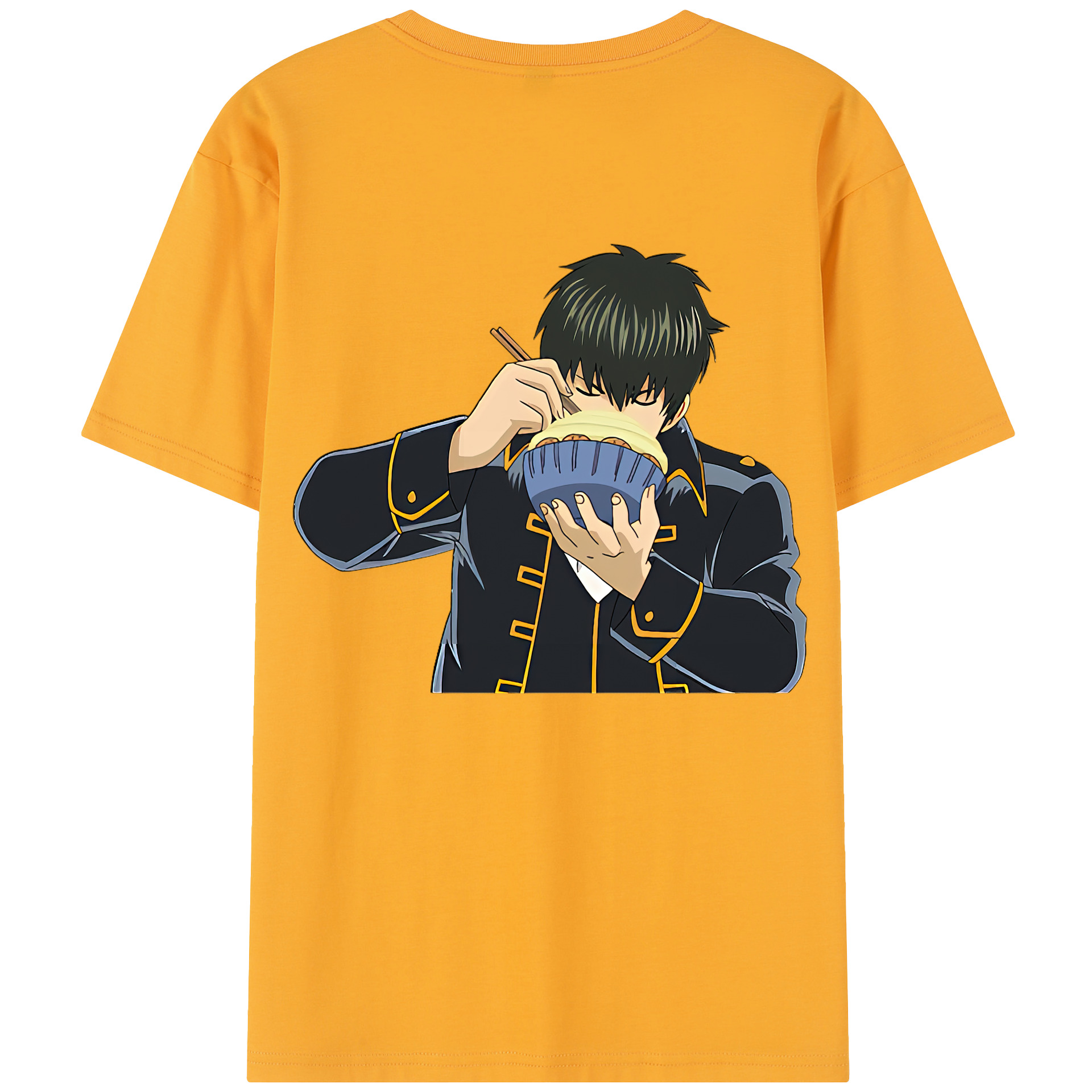 （画像用） ぎんたま 坂田銀時（さかたぎんとき） 神楽 志村新八（しむら しんぱち） GINTAMA Sakata Gintoki Kagura Shimura Shinpachi レディース半袖Tシャツ(バックプリント)