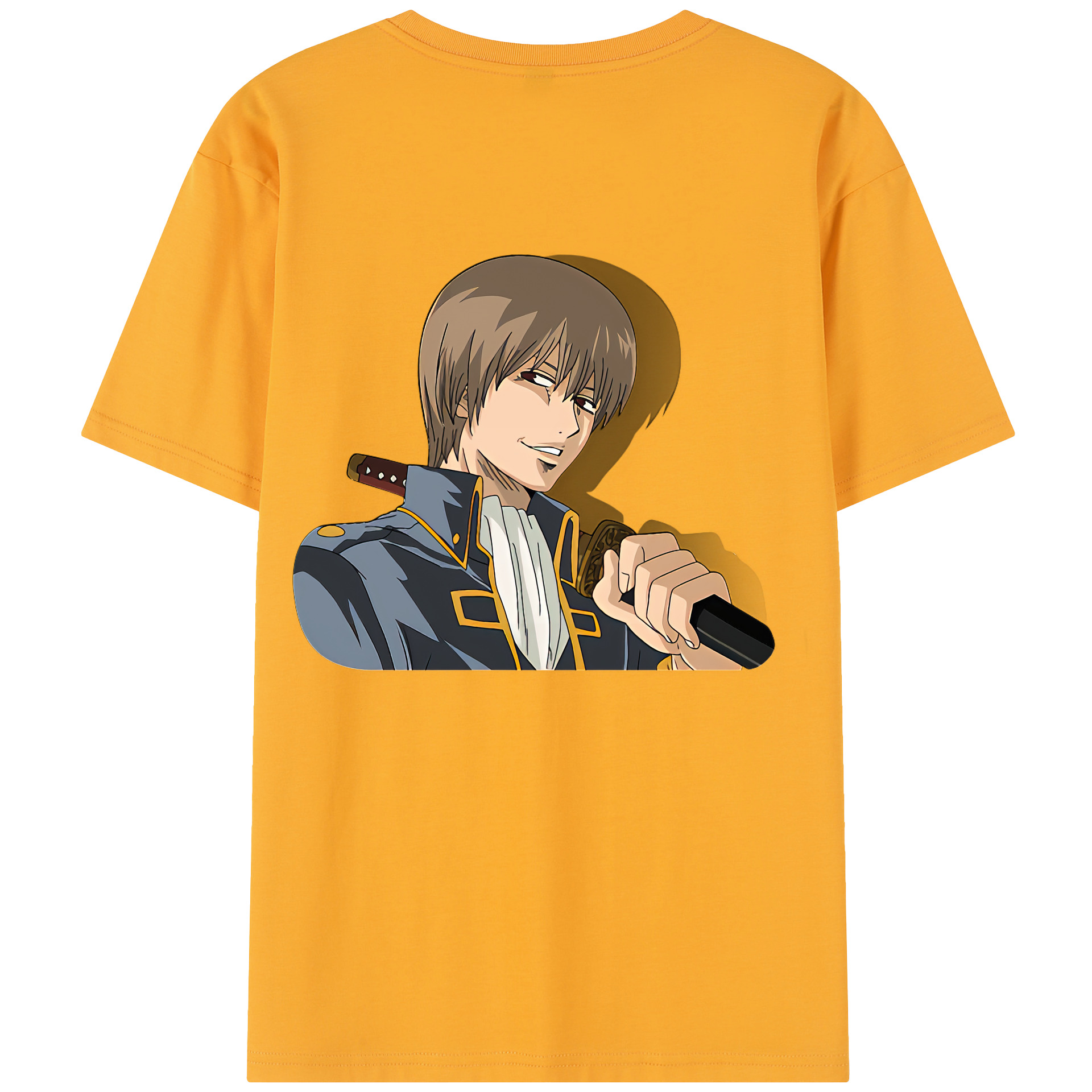 （画像用） ぎんたま 坂田銀時（さかたぎんとき） 神楽 志村新八（しむら しんぱち） GINTAMA Sakata Gintoki Kagura Shimura Shinpachi レディース半袖Tシャツ(バックプリント)
