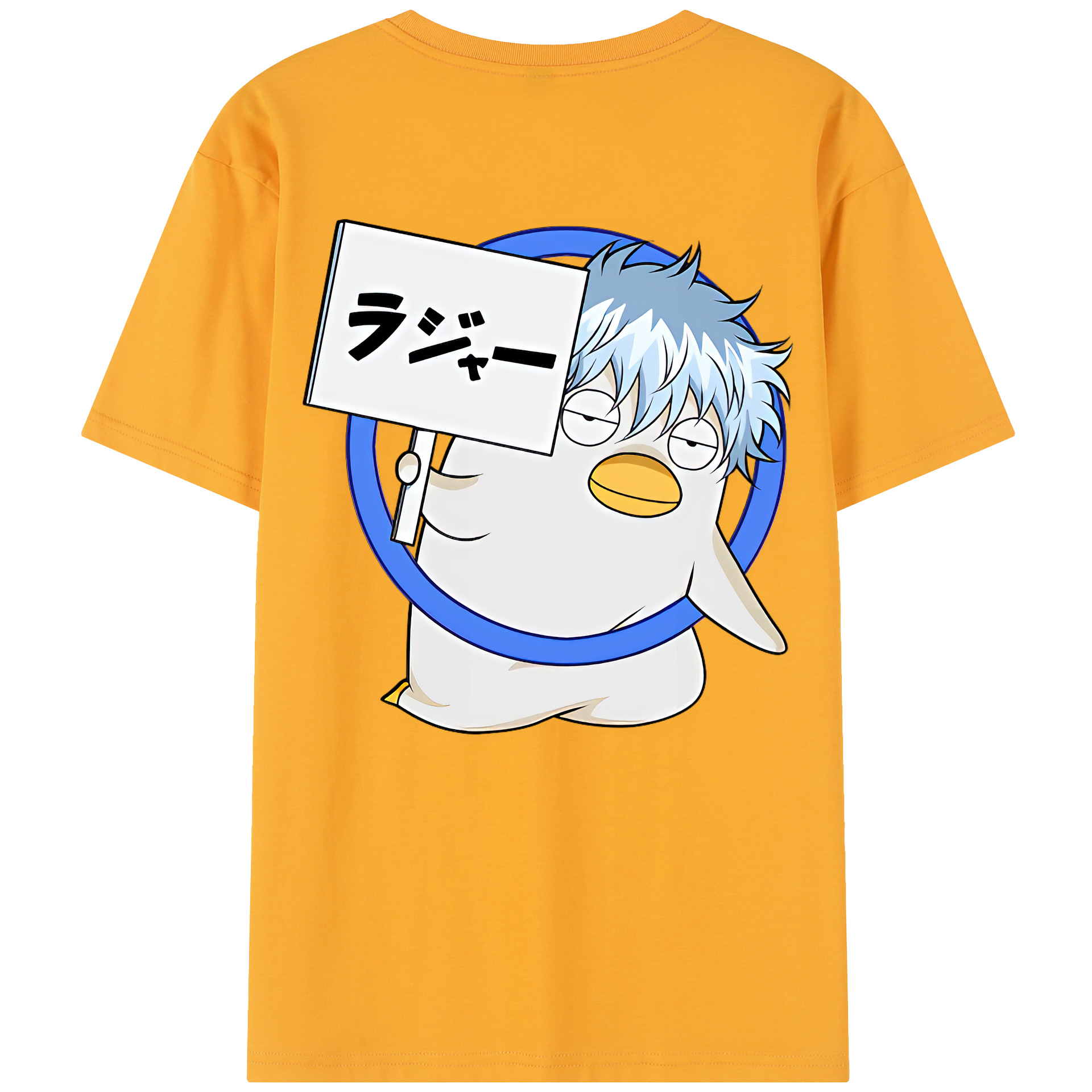 （画像用） ぎんたま 坂田銀時（さかたぎんとき） 神楽 志村新八（しむら しんぱち） GINTAMA Sakata Gintoki Kagura Shimura Shinpachi レディース半袖Tシャツ(バックプリント)