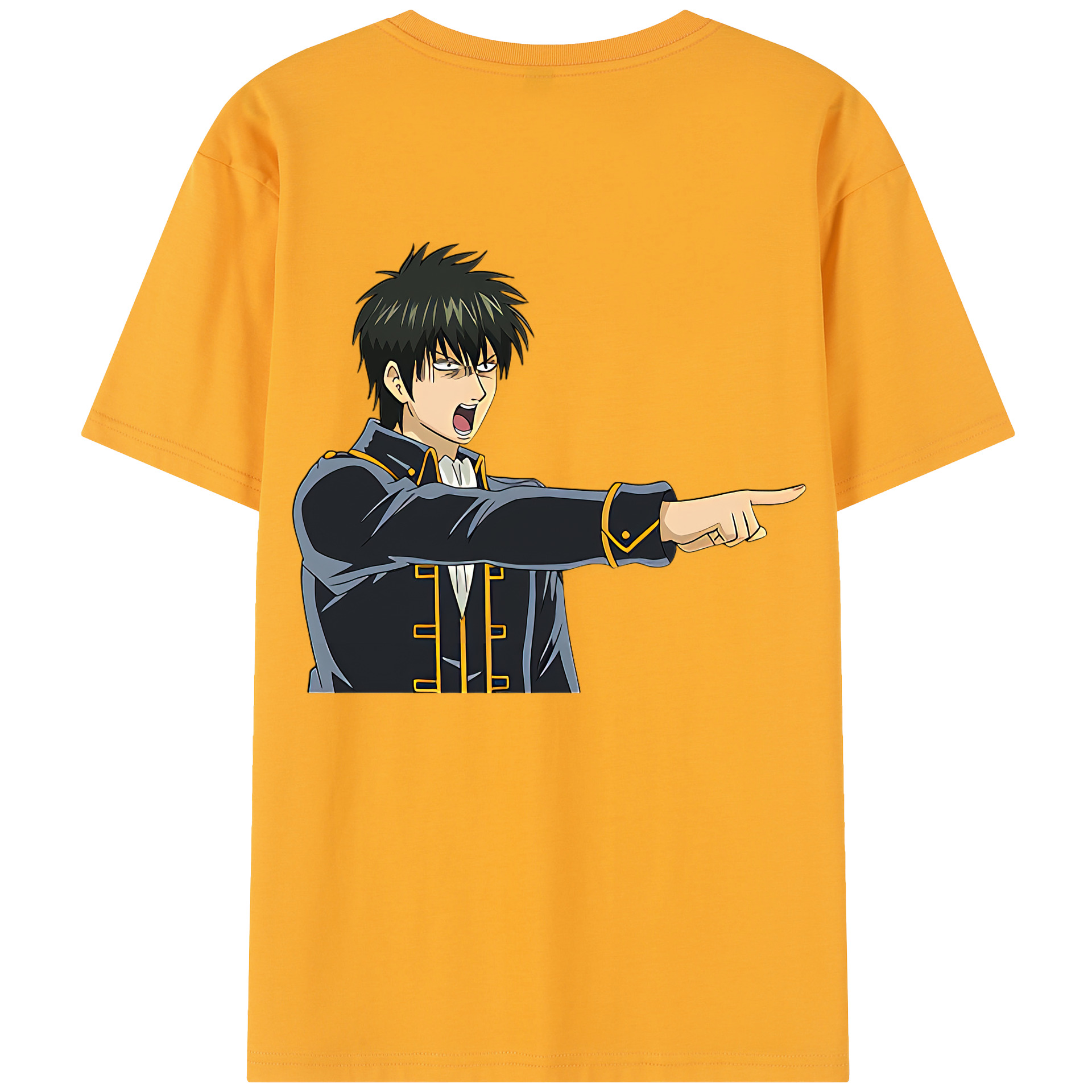 （画像用） ぎんたま 坂田銀時（さかたぎんとき） 神楽 志村新八（しむら しんぱち） GINTAMA Sakata Gintoki Kagura Shimura Shinpachi レディース半袖Tシャツ(バックプリント)
