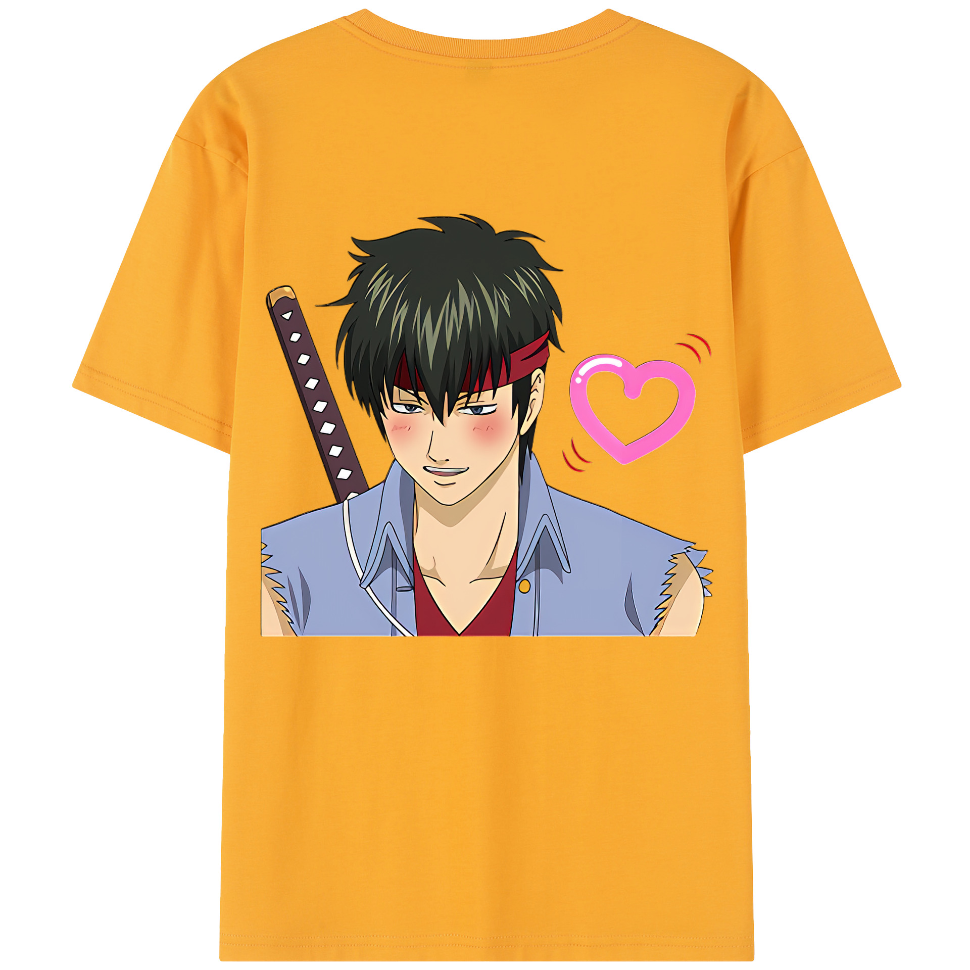 （画像用） ぎんたま 坂田銀時（さかたぎんとき） 神楽 志村新八（しむら しんぱち） GINTAMA Sakata Gintoki Kagura Shimura Shinpachi レディース半袖Tシャツ(バックプリント)