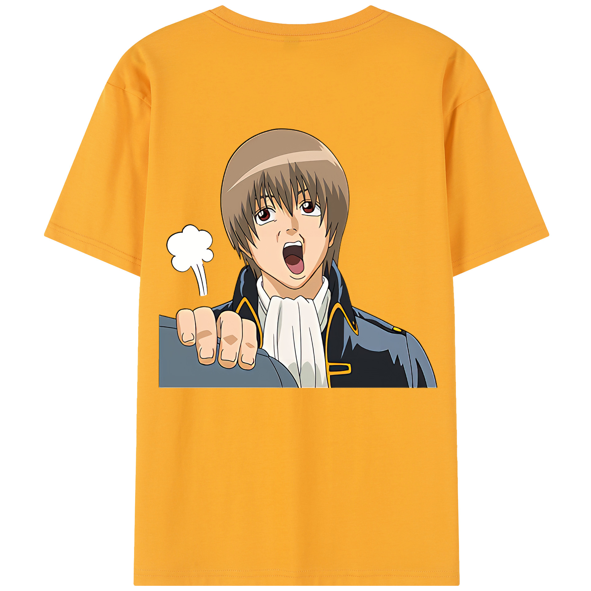 （画像用） ぎんたま 坂田銀時（さかたぎんとき） 神楽 志村新八（しむら しんぱち） GINTAMA Sakata Gintoki Kagura Shimura Shinpachi レディース半袖Tシャツ(バックプリント)