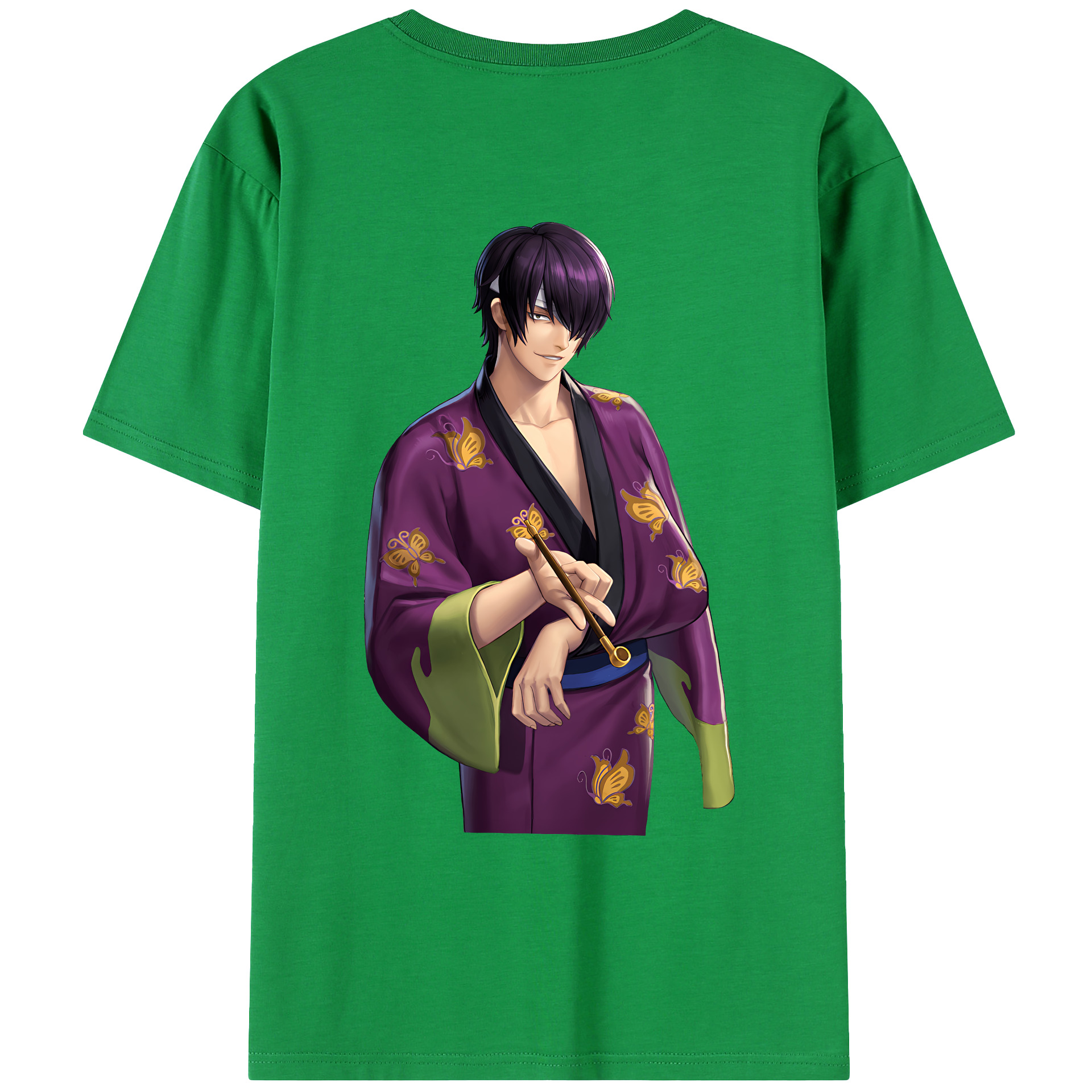（画像用） ぎんたま 坂田銀時（さかたぎんとき） 神楽 志村新八（しむら しんぱち） GINTAMA Sakata Gintoki Kagura Shimura Shinpachi レディース半袖Tシャツ(バックプリント)