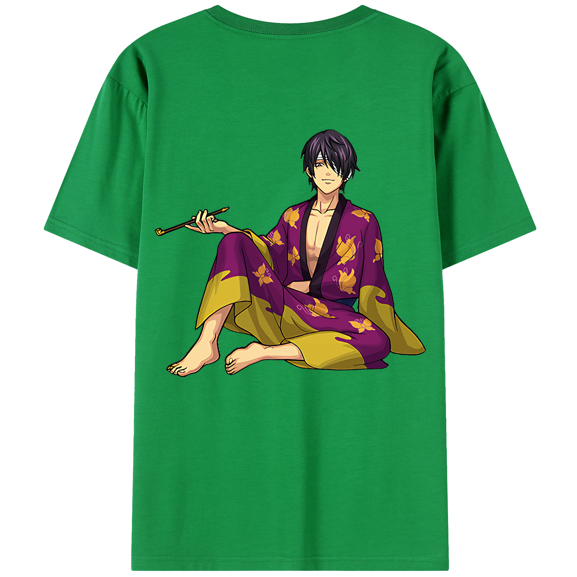（画像用） ぎんたま 坂田銀時（さかたぎんとき） 神楽 志村新八（しむら しんぱち） GINTAMA Sakata Gintoki Kagura Shimura Shinpachi レディース半袖Tシャツ(バックプリント)