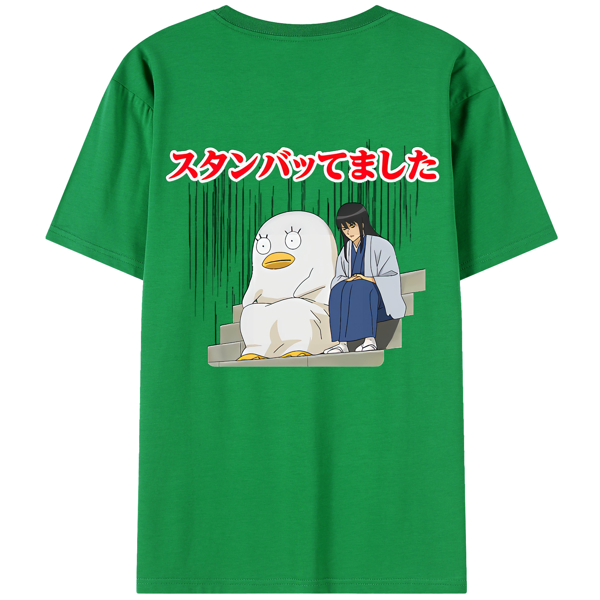 （画像用） ぎんたま 坂田銀時（さかたぎんとき） 神楽 志村新八（しむら しんぱち） GINTAMA Sakata Gintoki Kagura Shimura Shinpachi レディース半袖Tシャツ(バックプリント)