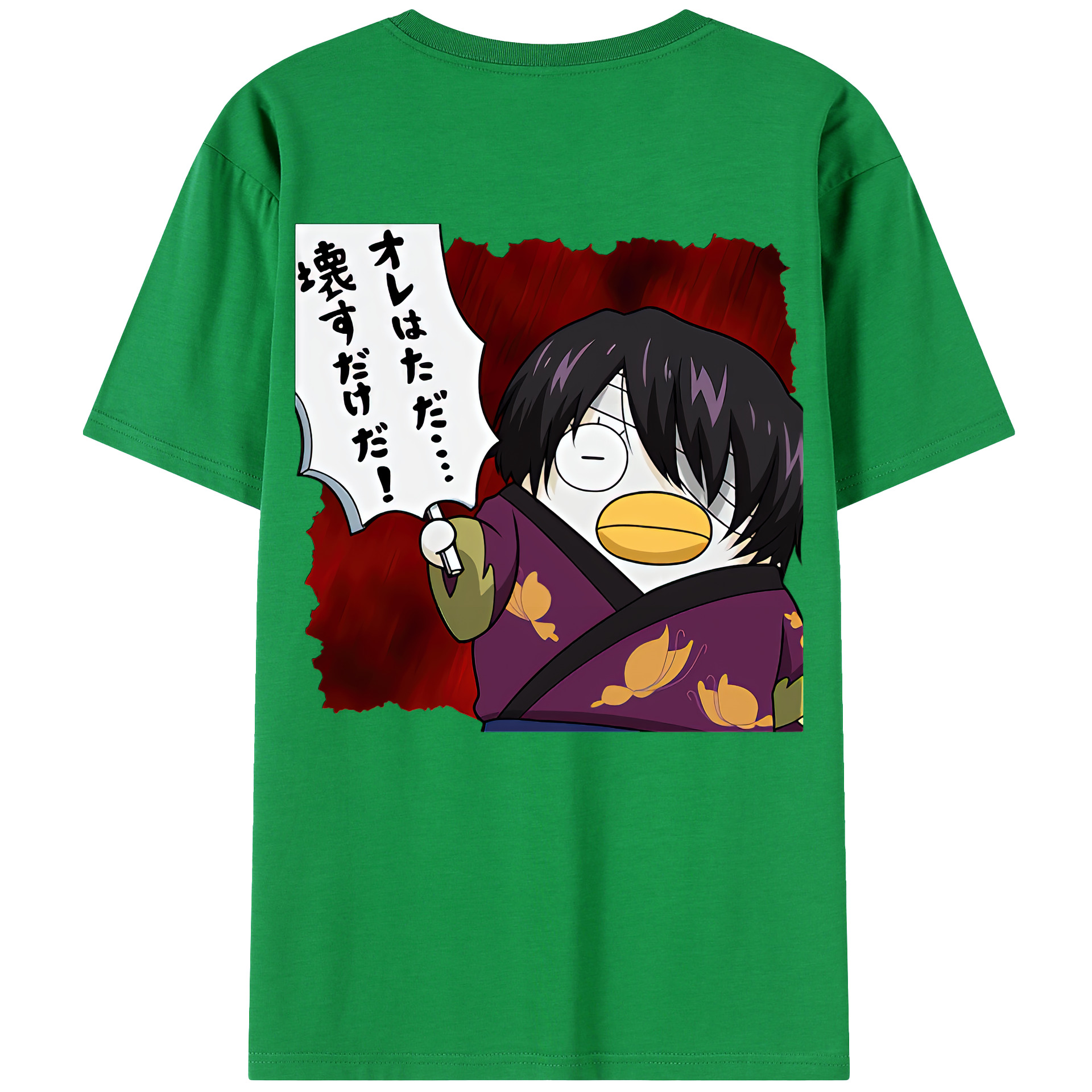 （画像用） ぎんたま 坂田銀時（さかたぎんとき） 神楽 志村新八（しむら しんぱち） GINTAMA Sakata Gintoki Kagura Shimura Shinpachi レディース半袖Tシャツ(バックプリント)