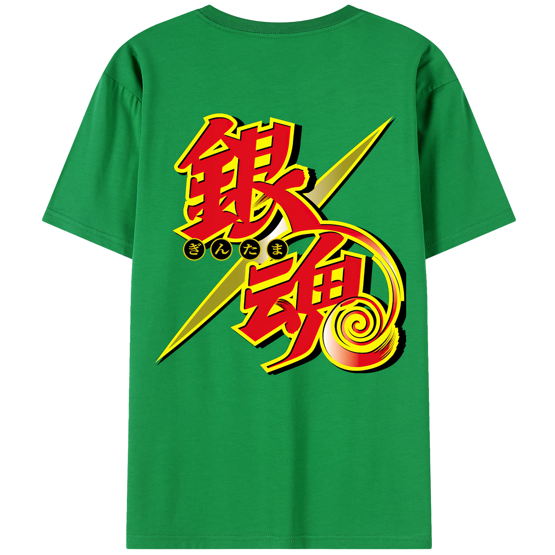 （画像用） ぎんたま 坂田銀時（さかたぎんとき） 神楽 志村新八（しむら しんぱち） GINTAMA Sakata Gintoki Kagura Shimura Shinpachi レディース半袖Tシャツ(バックプリント)