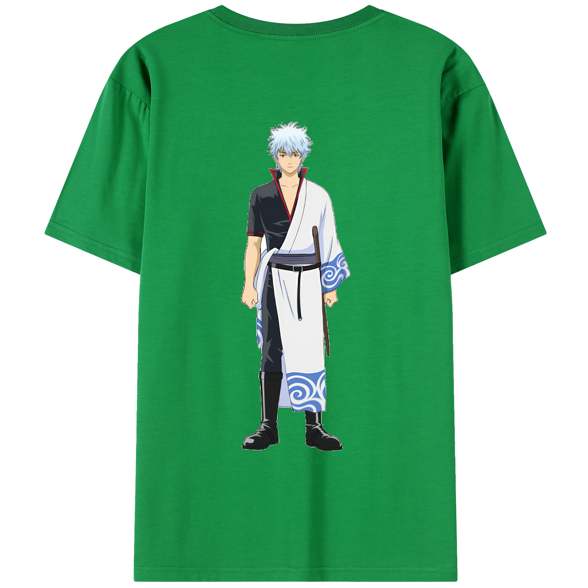 （画像用） ぎんたま 坂田銀時（さかたぎんとき） 神楽 志村新八（しむら しんぱち） GINTAMA Sakata Gintoki Kagura Shimura Shinpachi レディース半袖Tシャツ(バックプリント)