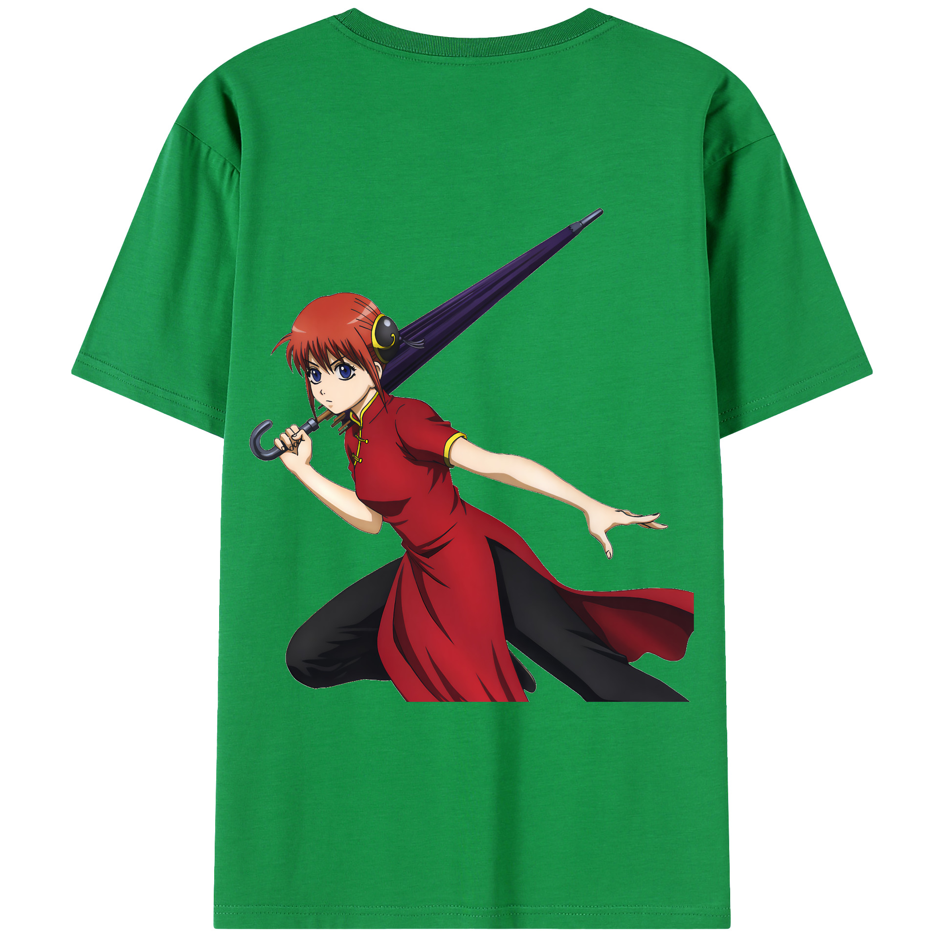 （画像用） ぎんたま 坂田銀時（さかたぎんとき） 神楽 志村新八（しむら しんぱち） GINTAMA Sakata Gintoki Kagura Shimura Shinpachi レディース半袖Tシャツ(バックプリント)