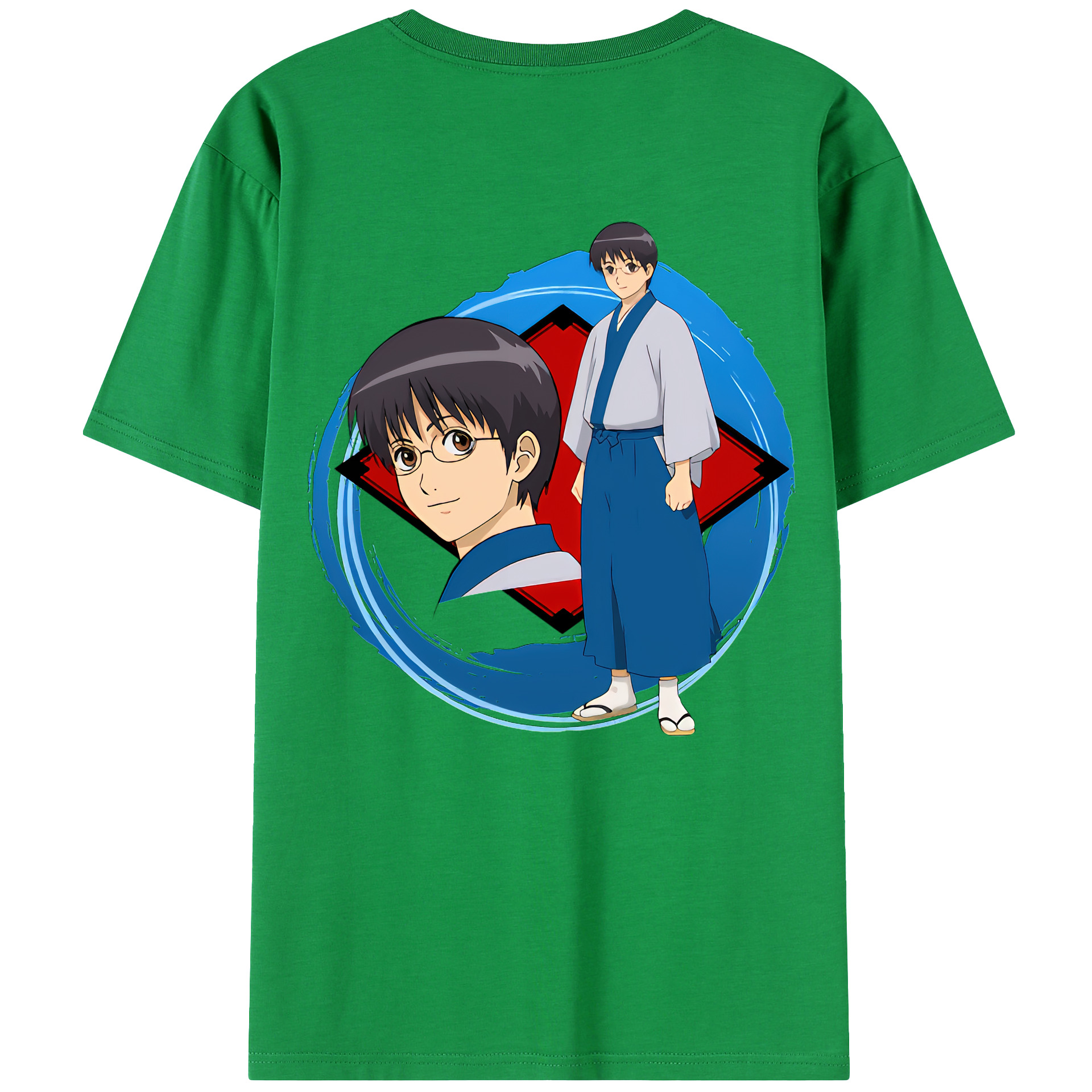 （画像用） ぎんたま 坂田銀時（さかたぎんとき） 神楽 志村新八（しむら しんぱち） GINTAMA Sakata Gintoki Kagura Shimura Shinpachi レディース半袖Tシャツ(バックプリント)