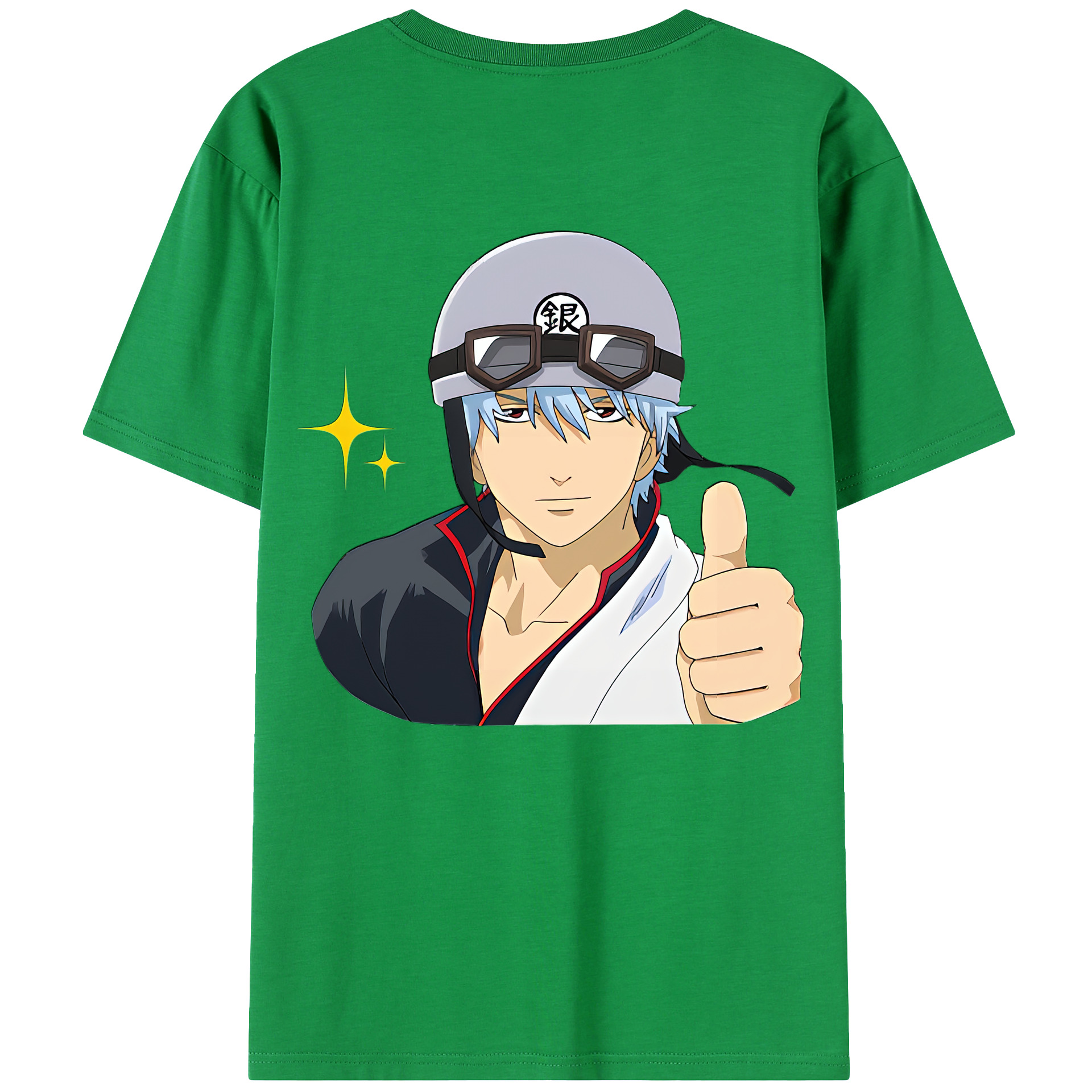 （画像用） ぎんたま 坂田銀時（さかたぎんとき） 神楽 志村新八（しむら しんぱち） GINTAMA Sakata Gintoki Kagura Shimura Shinpachi レディース半袖Tシャツ(バックプリント)