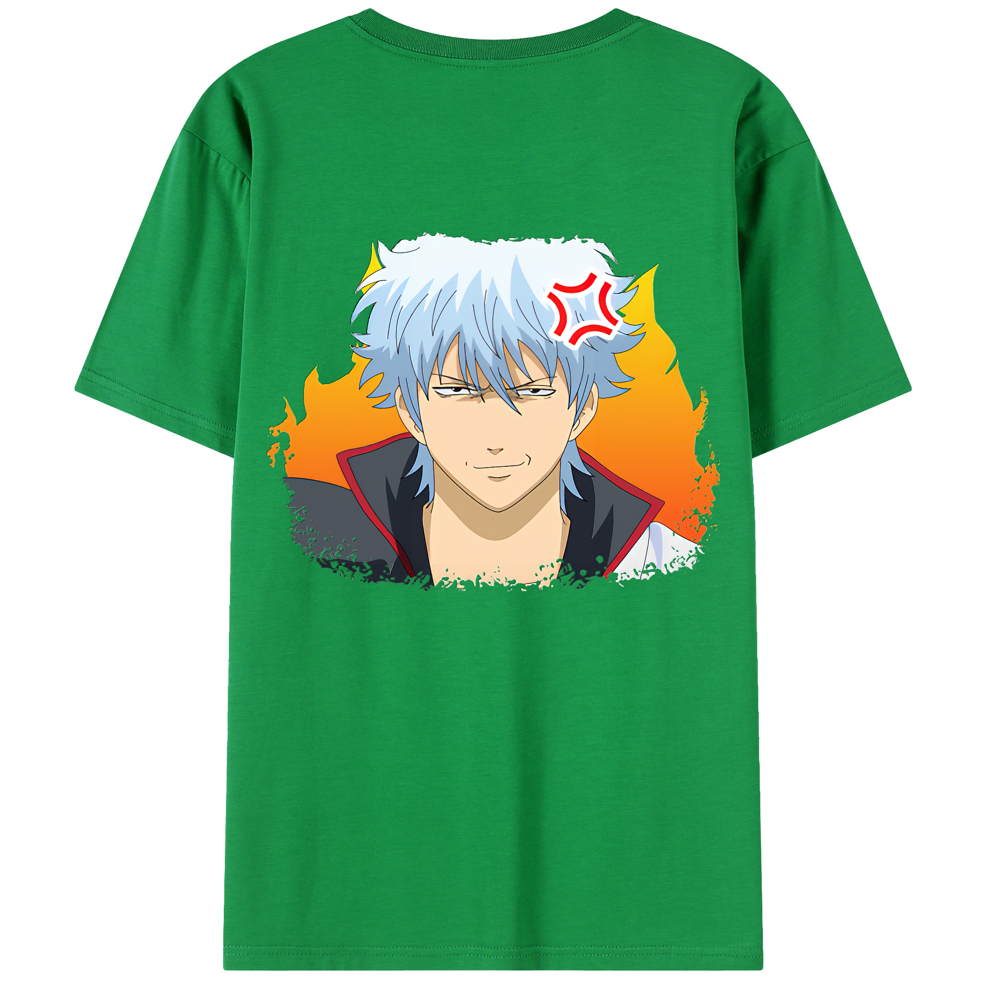 （画像用） ぎんたま 坂田銀時（さかたぎんとき） 神楽 志村新八（しむら しんぱち） GINTAMA Sakata Gintoki Kagura Shimura Shinpachi レディース半袖Tシャツ(バックプリント)