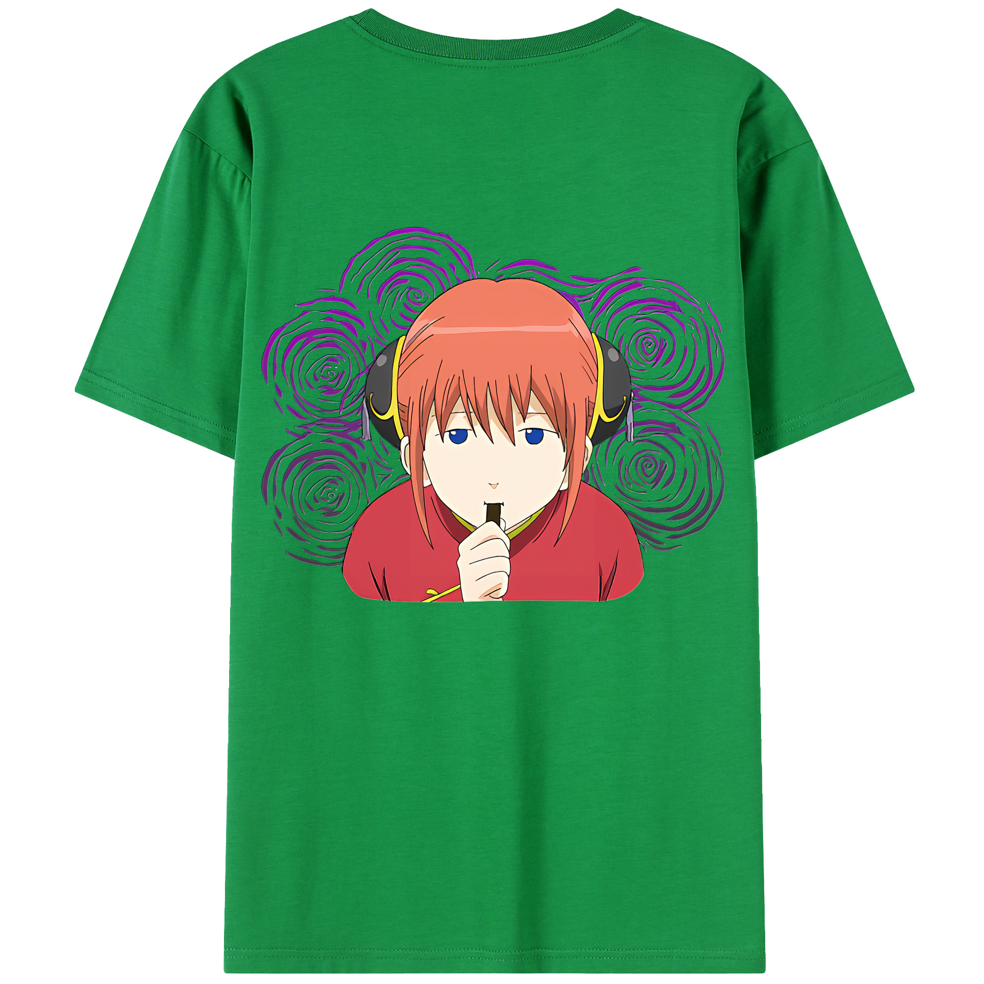 （画像用） ぎんたま 坂田銀時（さかたぎんとき） 神楽 志村新八（しむら しんぱち） GINTAMA Sakata Gintoki Kagura Shimura Shinpachi レディース半袖Tシャツ(バックプリント)