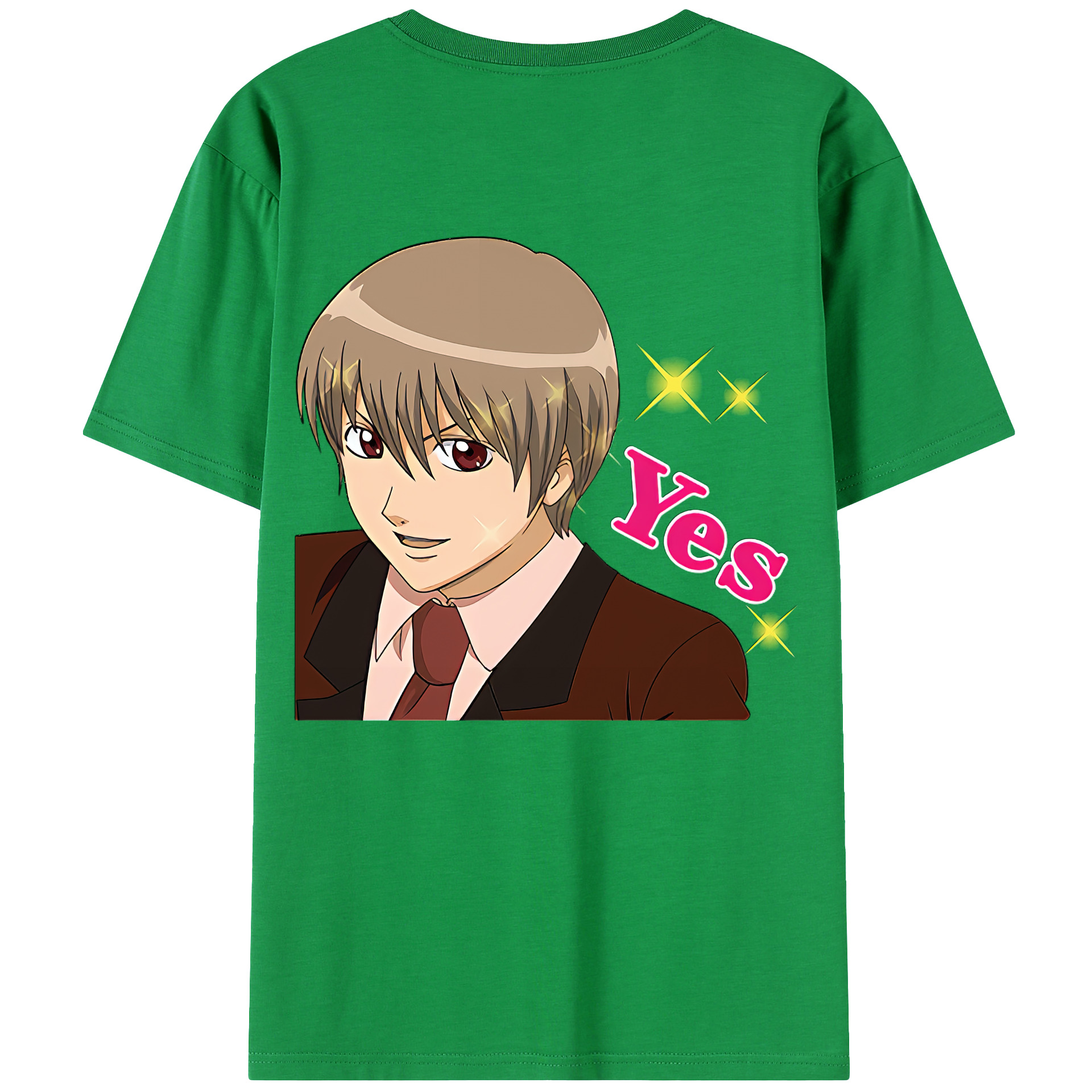 （画像用） ぎんたま 坂田銀時（さかたぎんとき） 神楽 志村新八（しむら しんぱち） GINTAMA Sakata Gintoki Kagura Shimura Shinpachi レディース半袖Tシャツ(バックプリント)