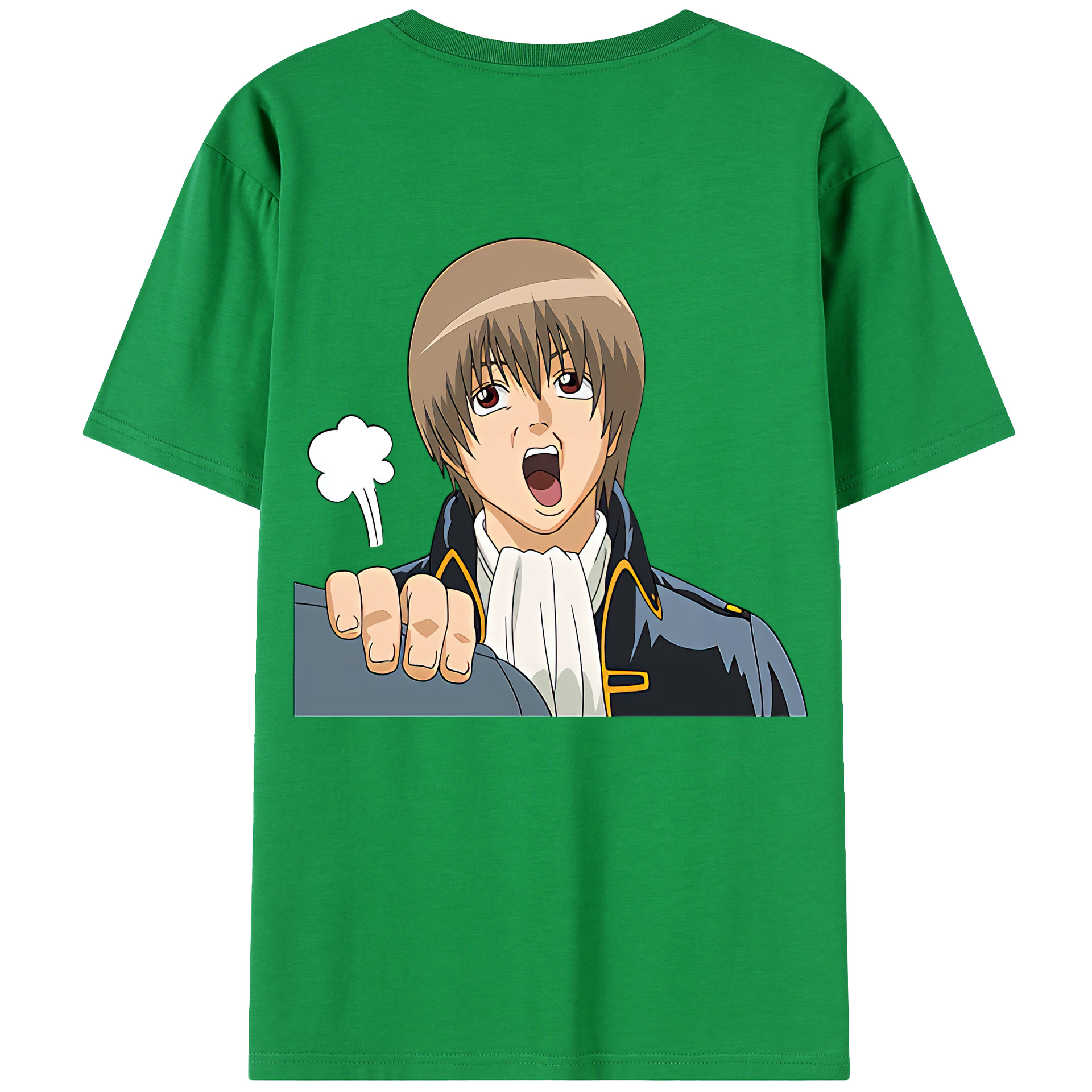 （画像用） ぎんたま 坂田銀時（さかたぎんとき） 神楽 志村新八（しむら しんぱち） GINTAMA Sakata Gintoki Kagura Shimura Shinpachi レディース半袖Tシャツ(バックプリント)