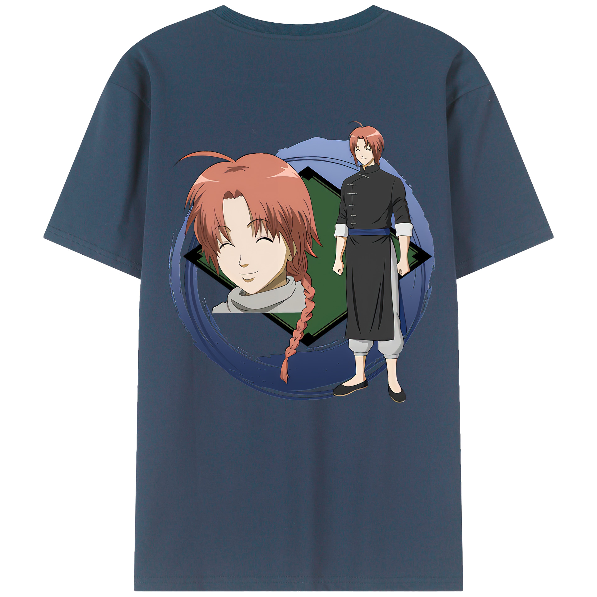 （画像用） ぎんたま 坂田銀時（さかたぎんとき） 神楽 志村新八（しむら しんぱち） GINTAMA Sakata Gintoki Kagura Shimura Shinpachi レディース半袖Tシャツ(バックプリント)